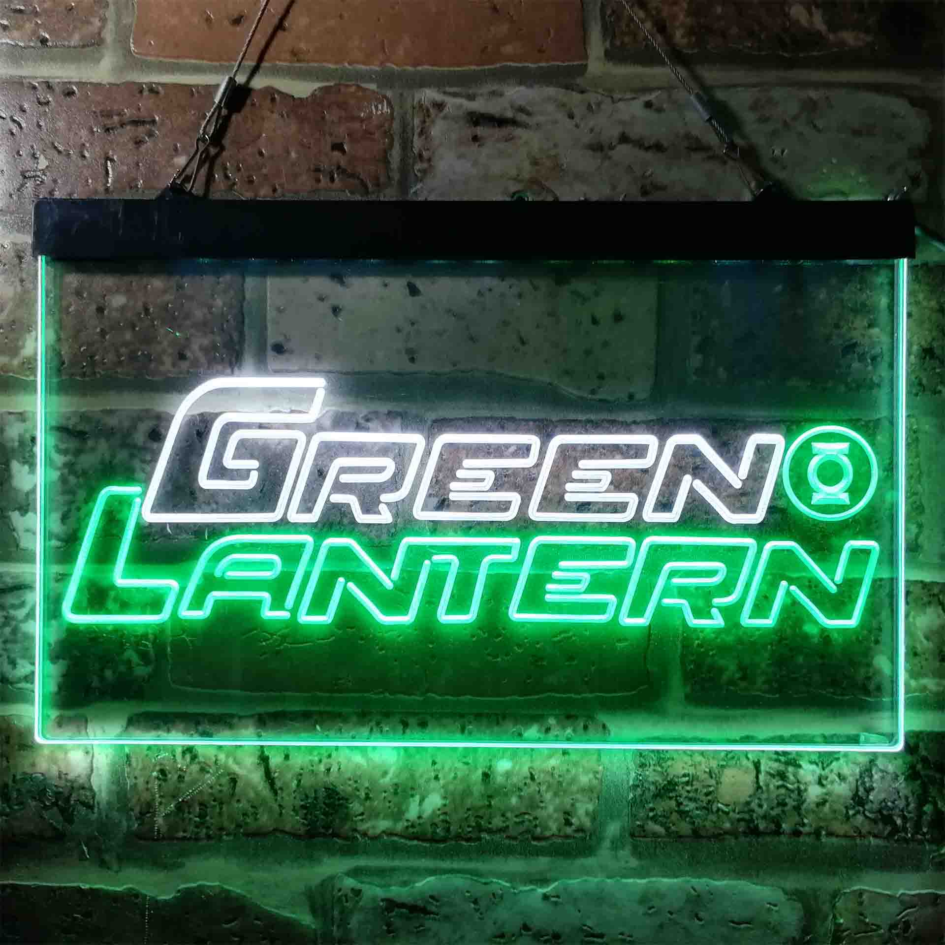 Green Lantern Neon-Like LED Sign