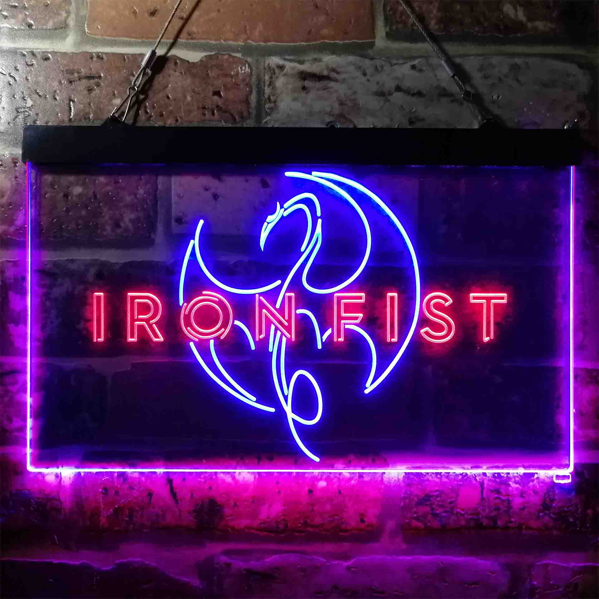 Iron Fist Dual Color LED Neon Sign ProLedSign