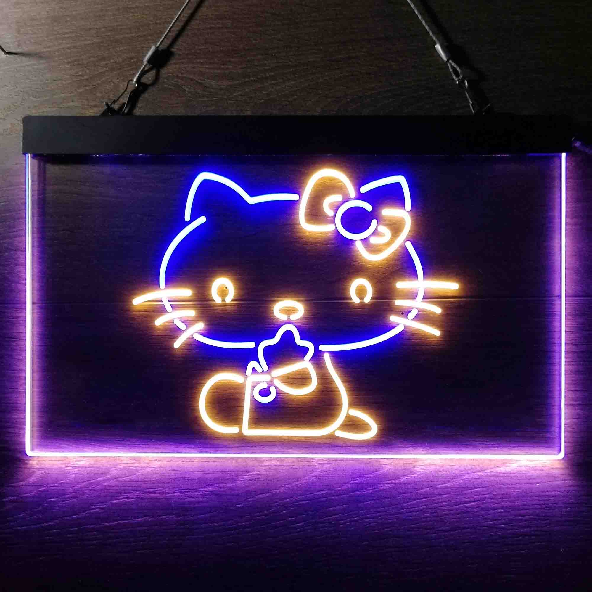 Hello Kitty Dual Color LED Neon Sign ProLedSign