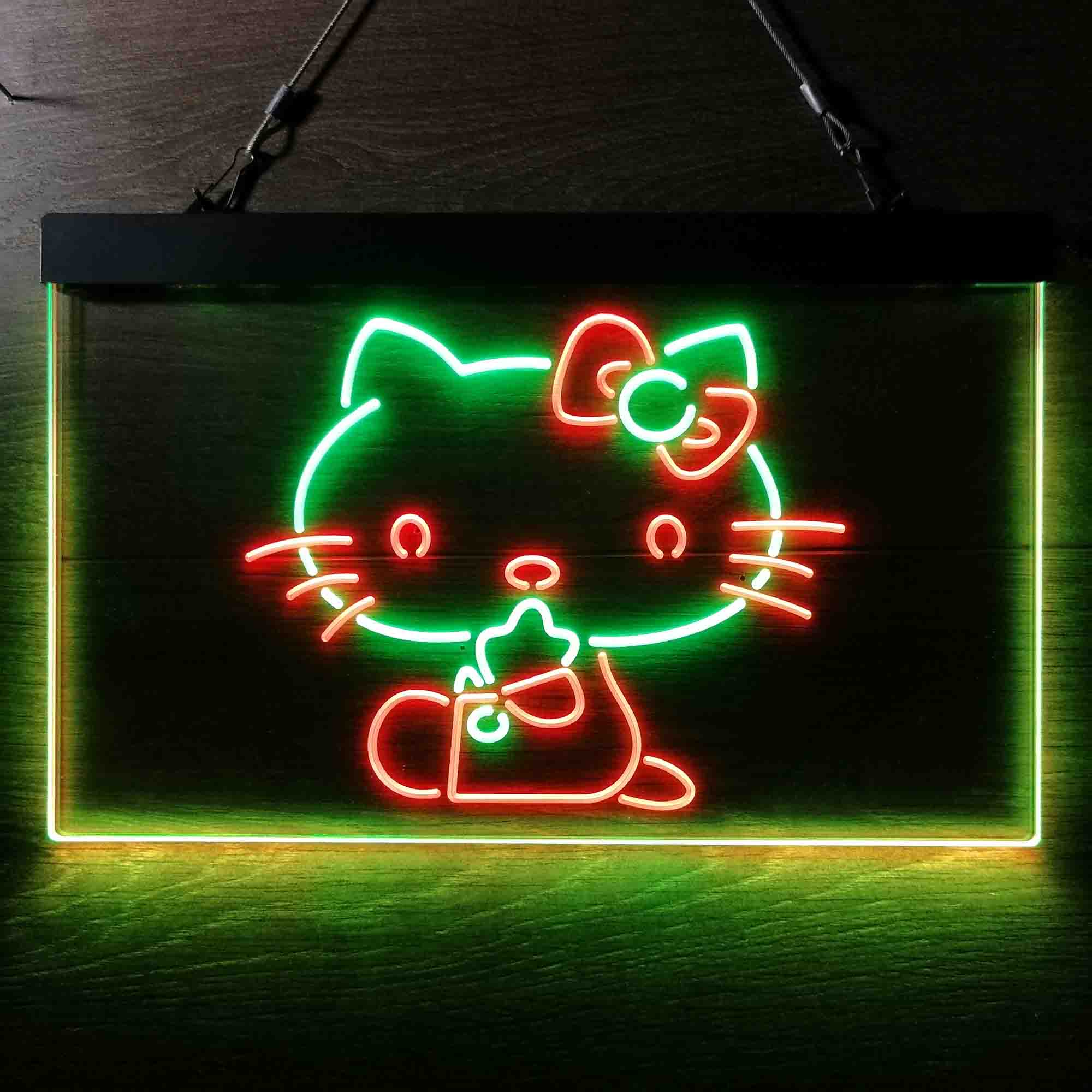 Hello Kitty Dual Color LED Neon Sign ProLedSign