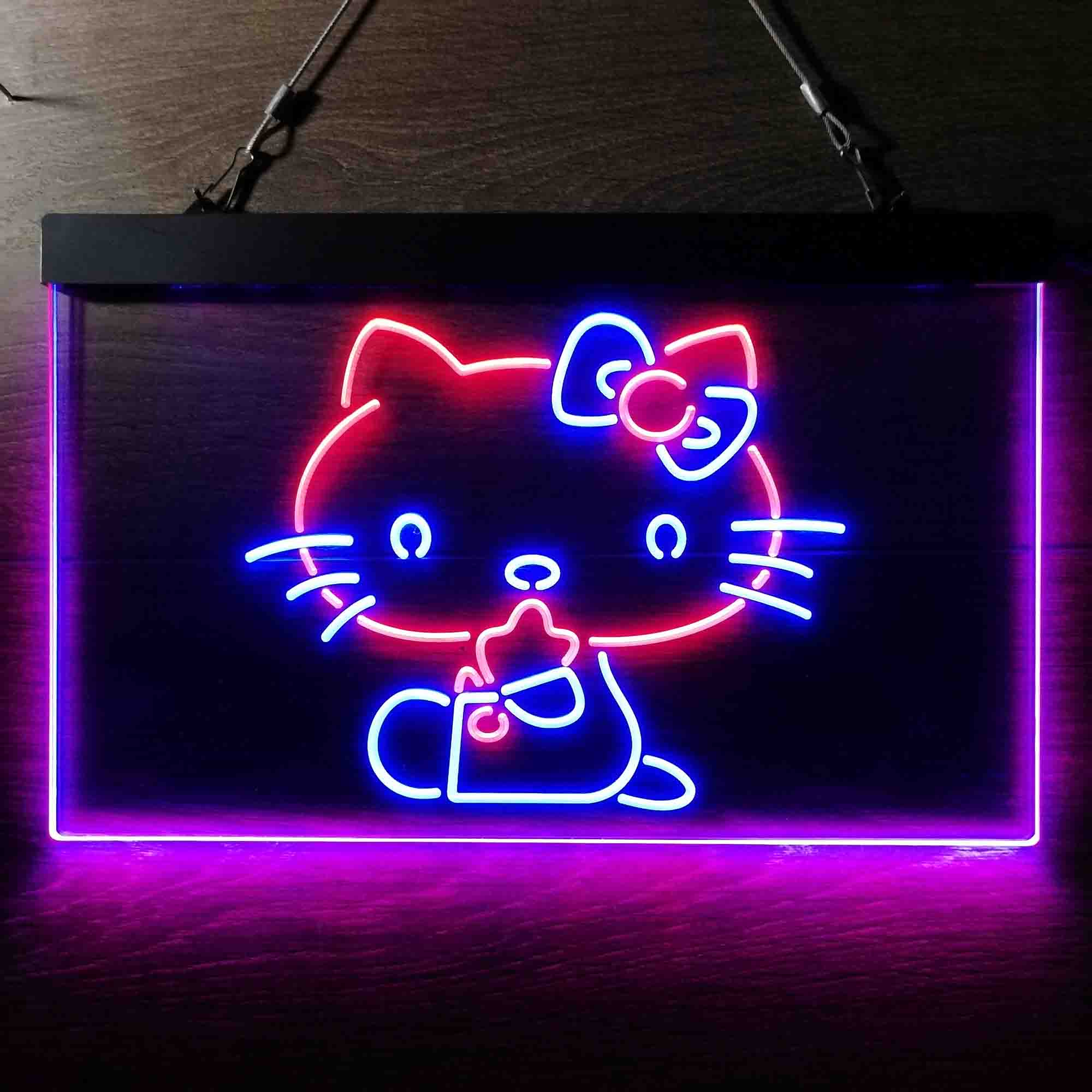 Hello Kitty Dual Color LED Neon Sign ProLedSign