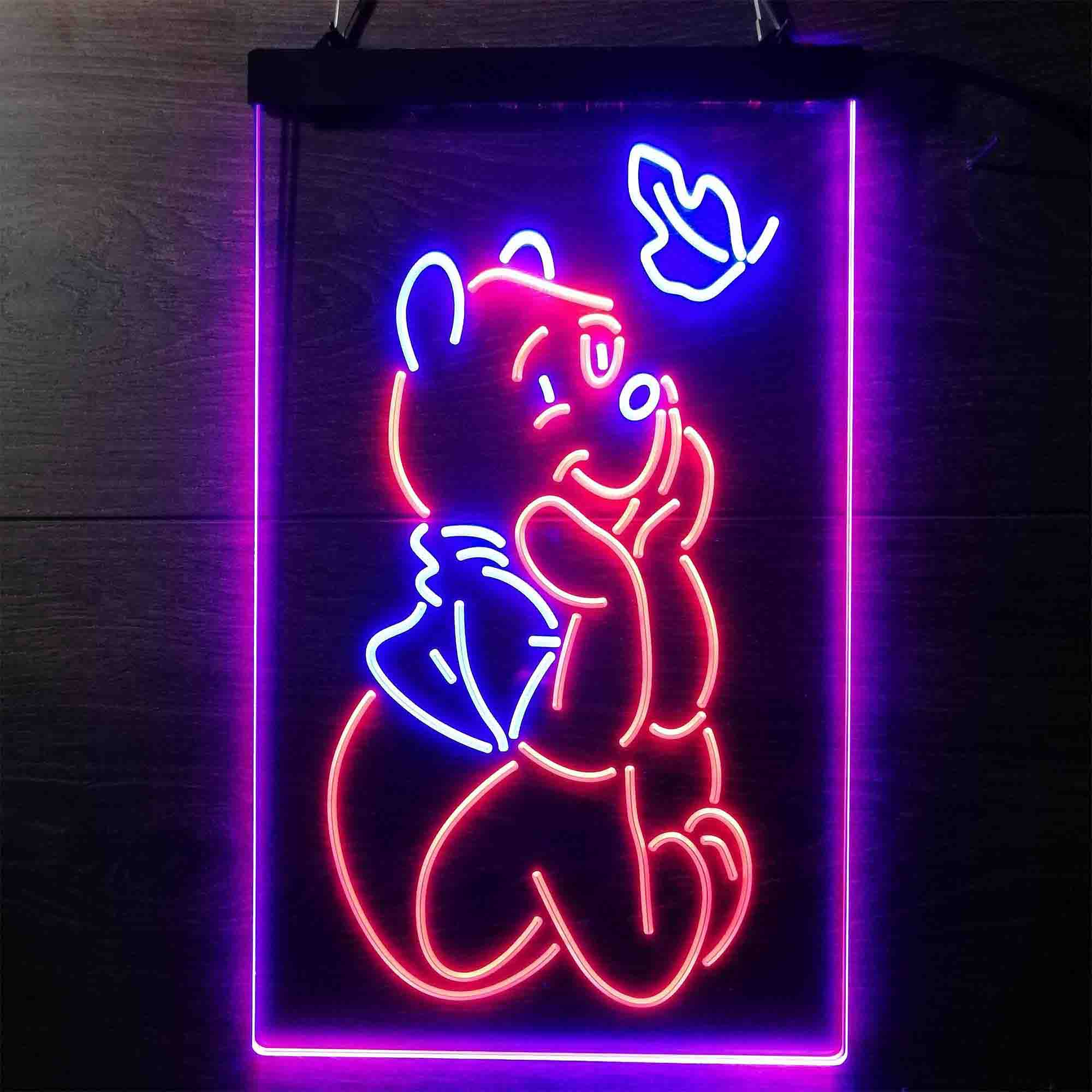 Winnie The Pooh Sit Down Neon-Like LED Sign - ProLedSign