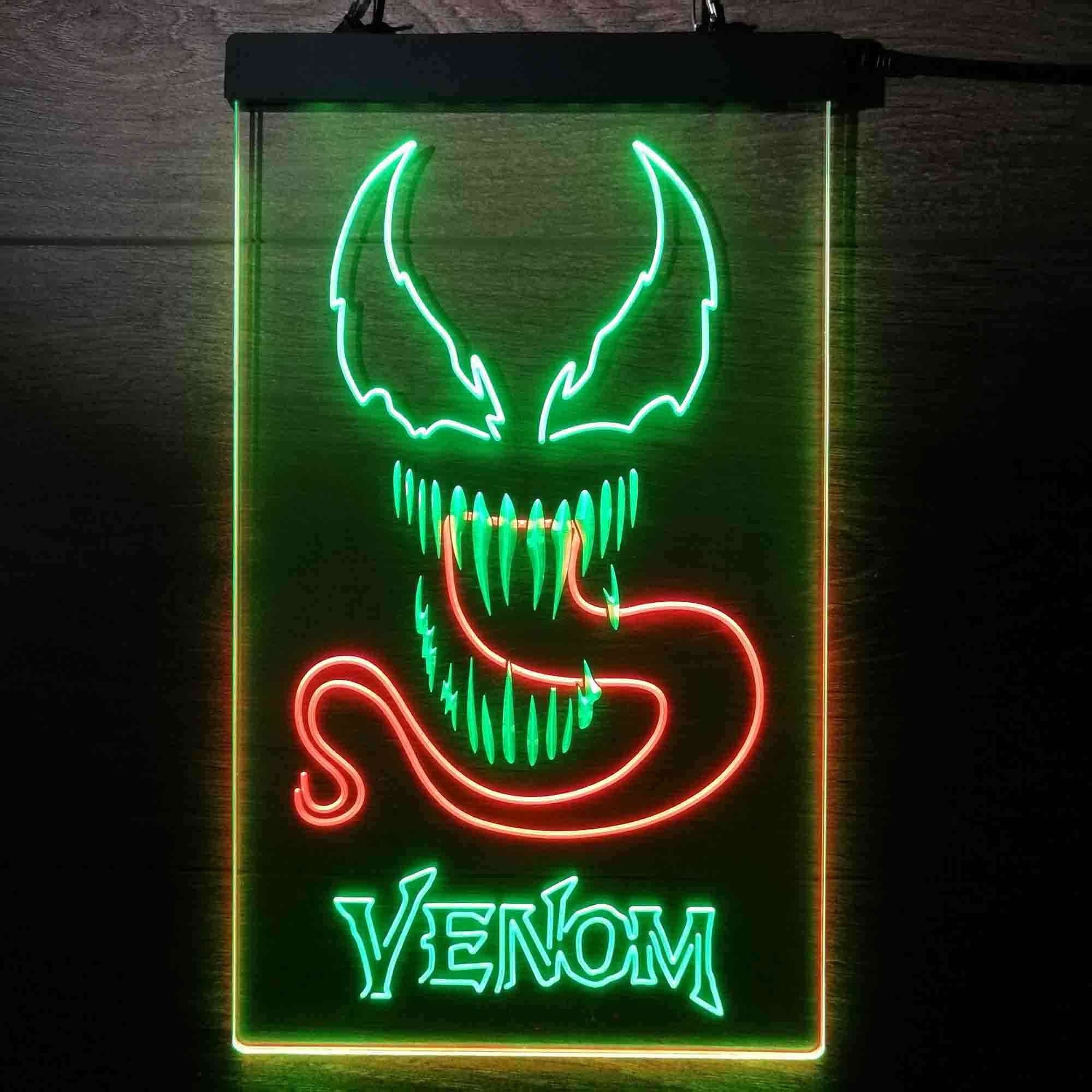 Venom Marvels Superhero Game Room Neon Light LED Sign