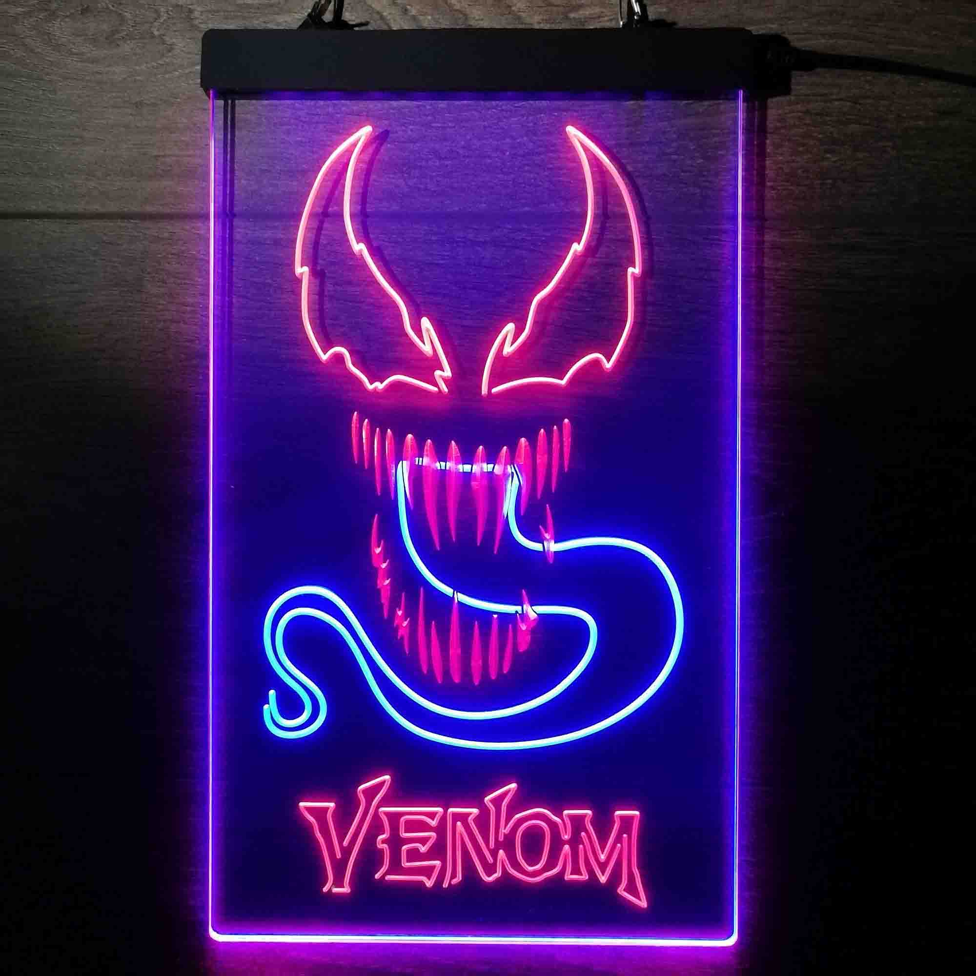 Venom Marvels Superhero Game Room Neon Light LED Sign