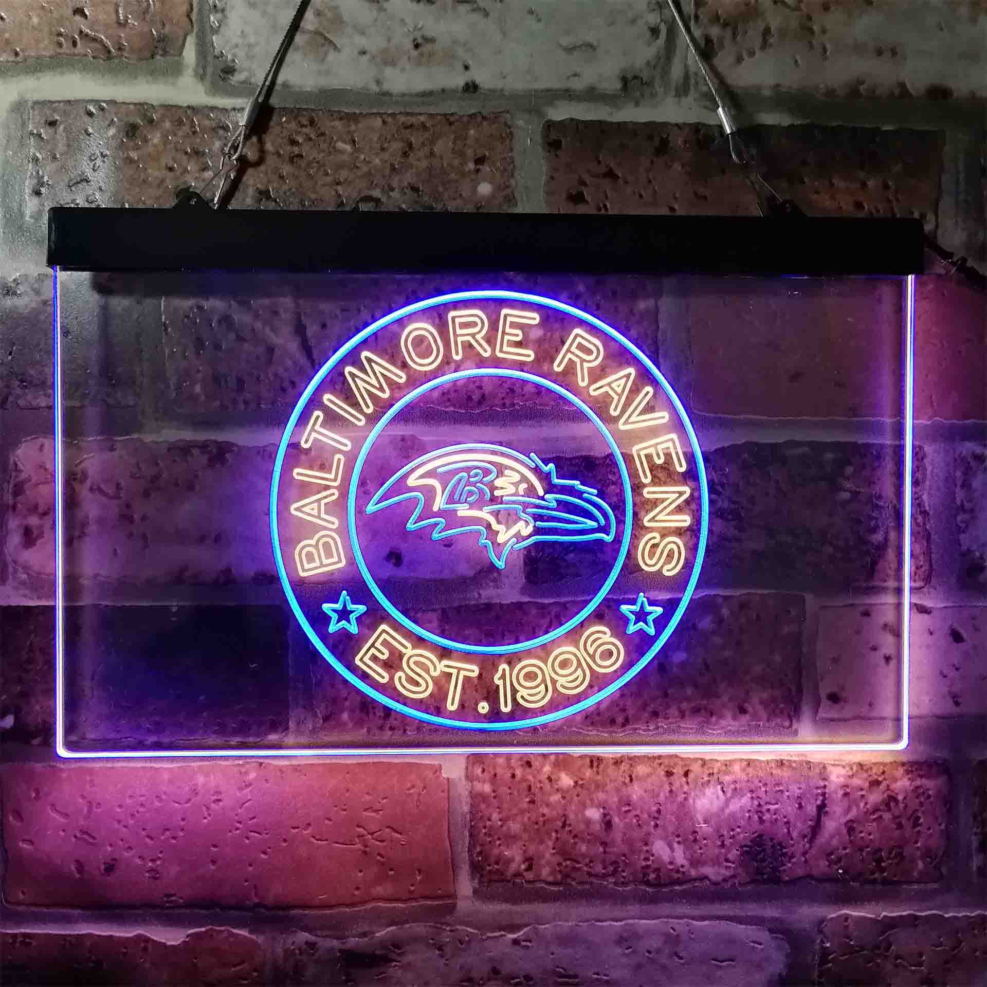 Personalized Baltimore Ravens Neon-Like LED Sign - ProLedSign