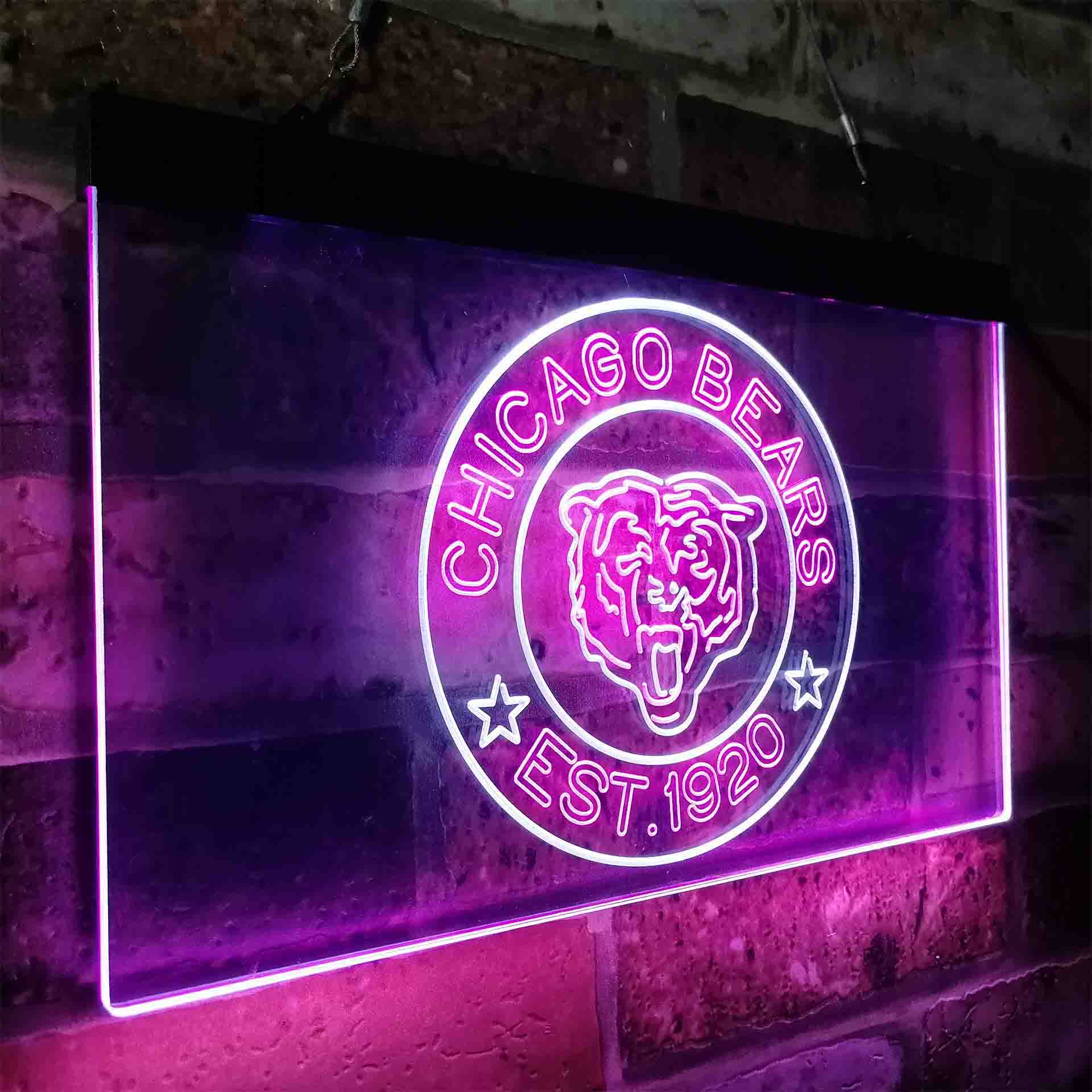 Personalized Chicago Bears Neon-Like LED Sign - ProLedSign
