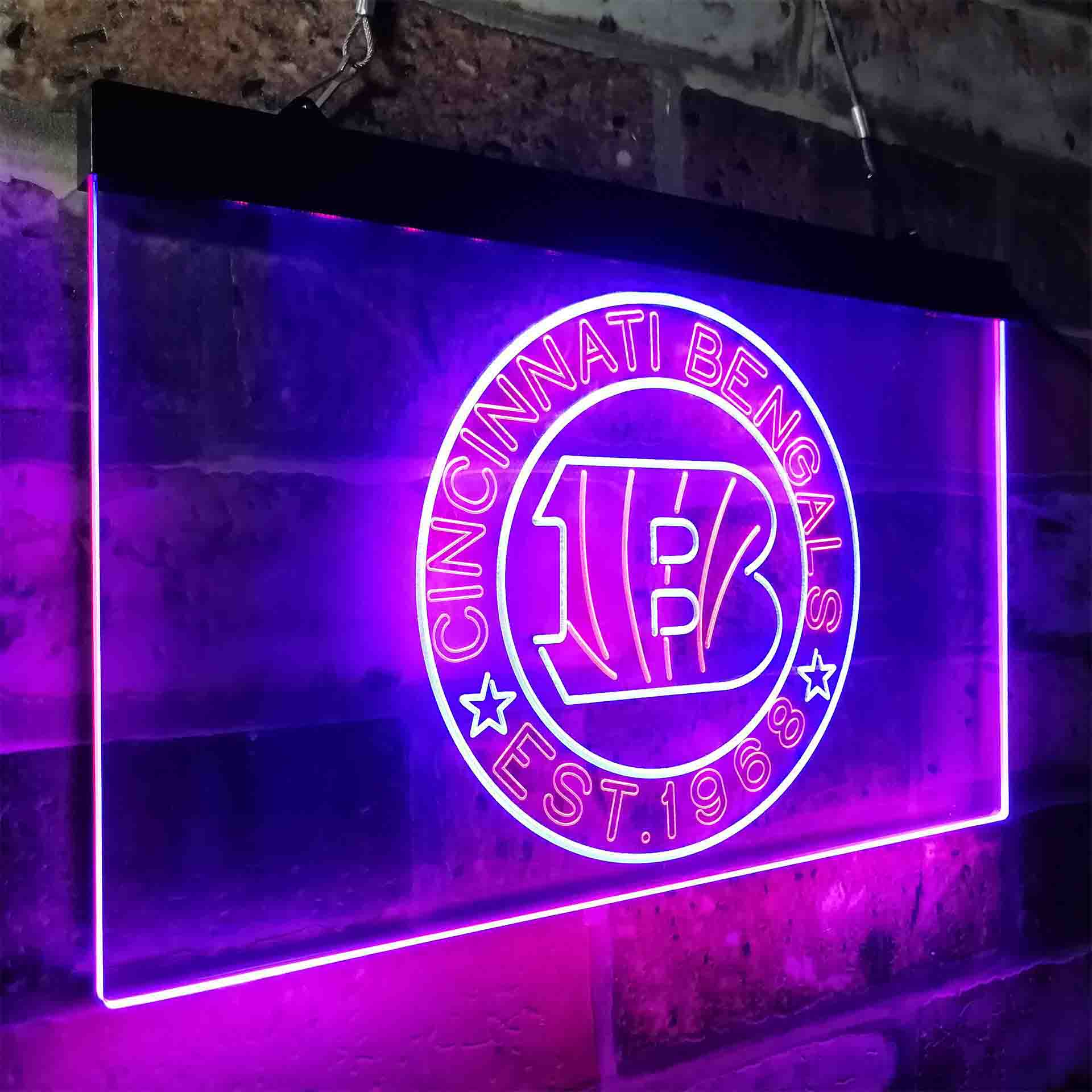 Personalized Cincinnati Bengals Neon-Like LED Sign - ProLedSign