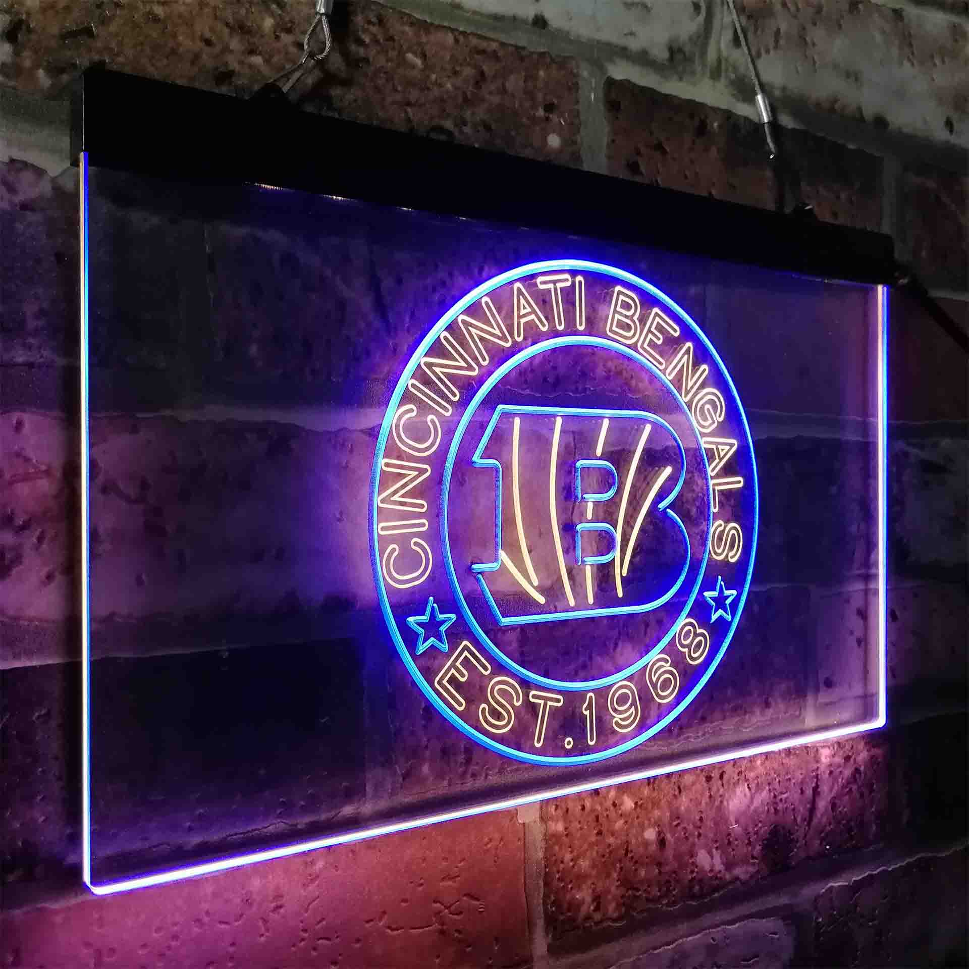 Personalized Cincinnati Bengals Neon-Like LED Sign - ProLedSign