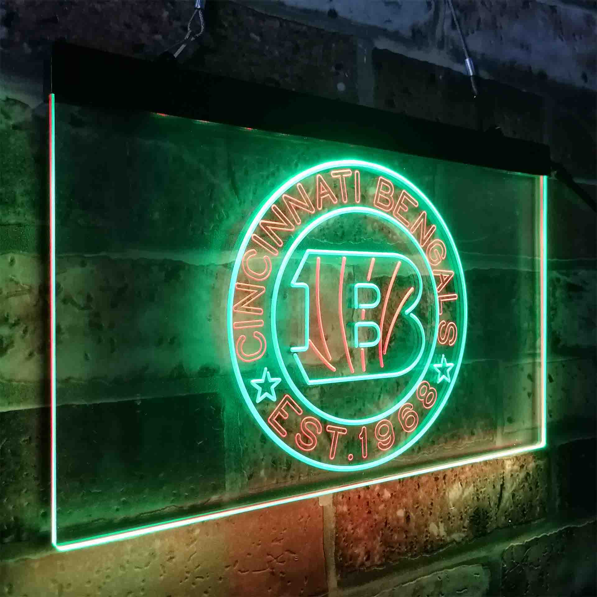 Personalized Cincinnati Bengals Neon-Like LED Sign - ProLedSign