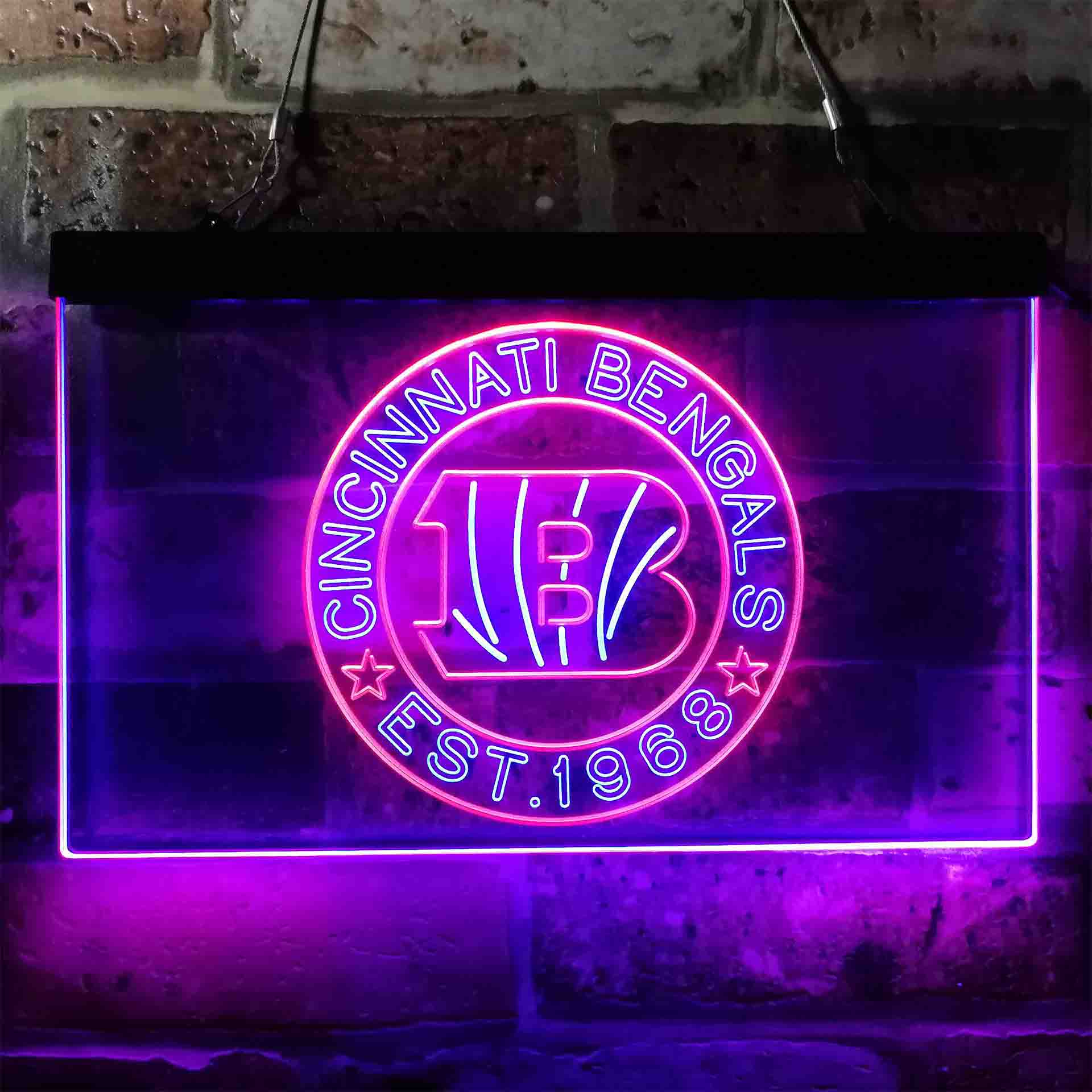 Personalized Cincinnati Bengals Neon-Like LED Sign - ProLedSign