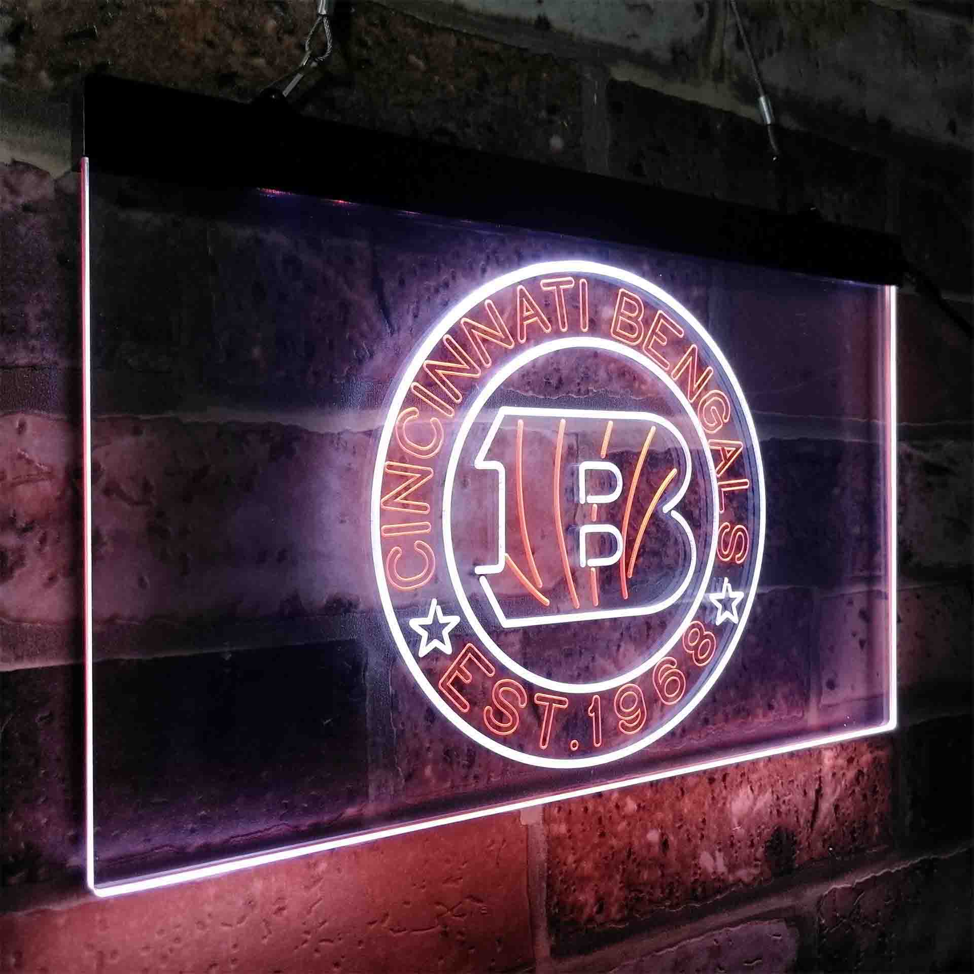 Personalized Cincinnati Bengals Neon-Like LED Sign - ProLedSign