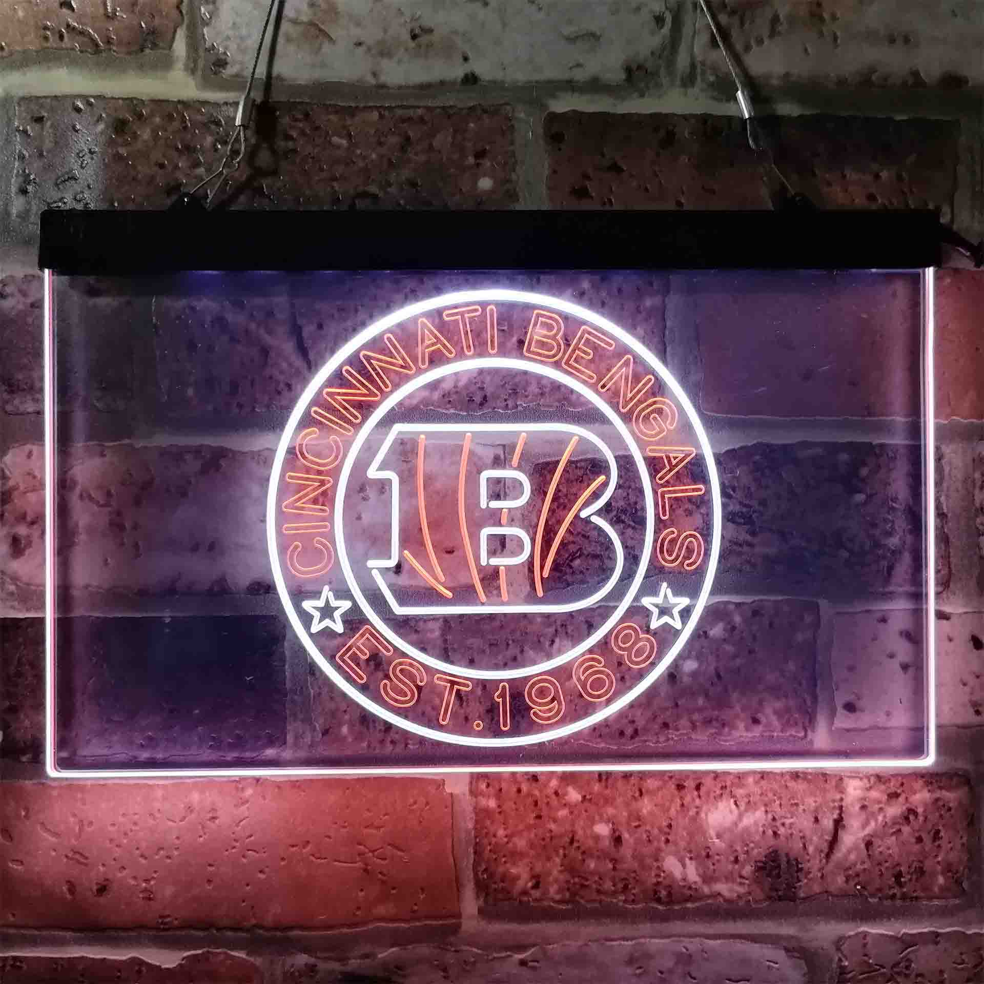 Personalized Cincinnati Bengals Neon-Like LED Sign - ProLedSign