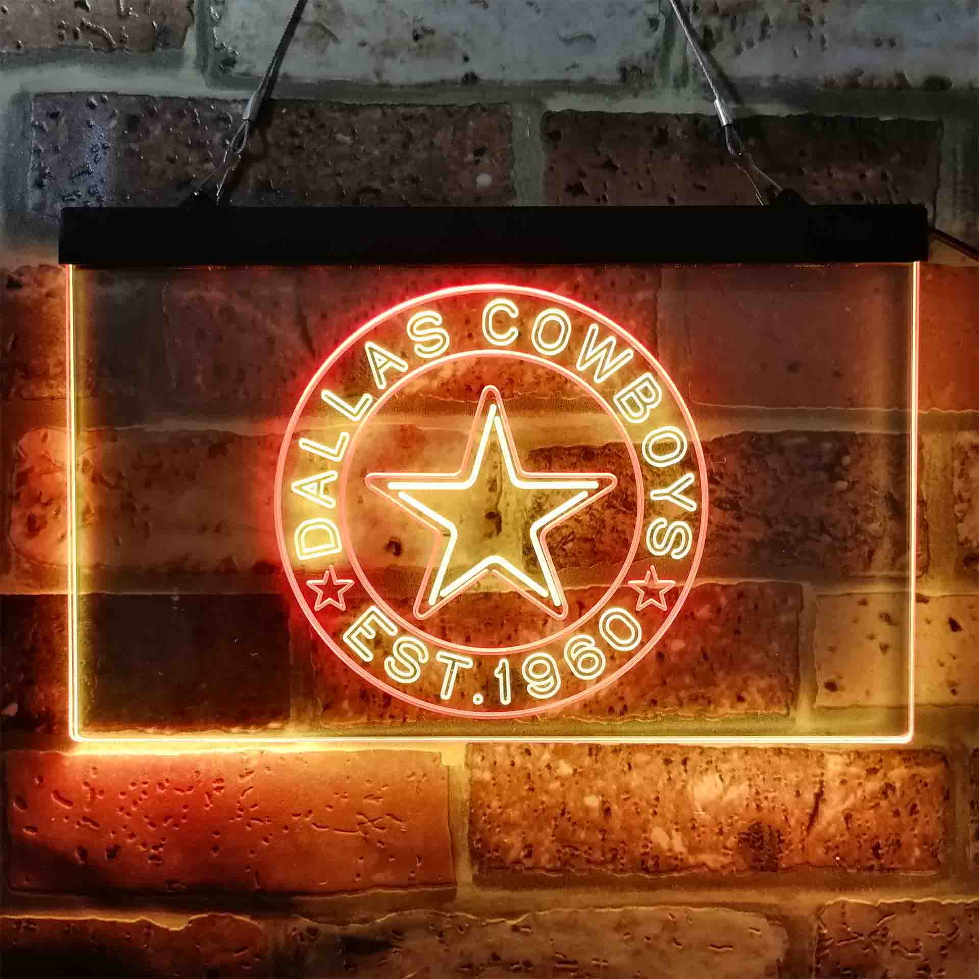 Personalized Dallas Cowboys Neon-Like LED Sign - ProLedSign