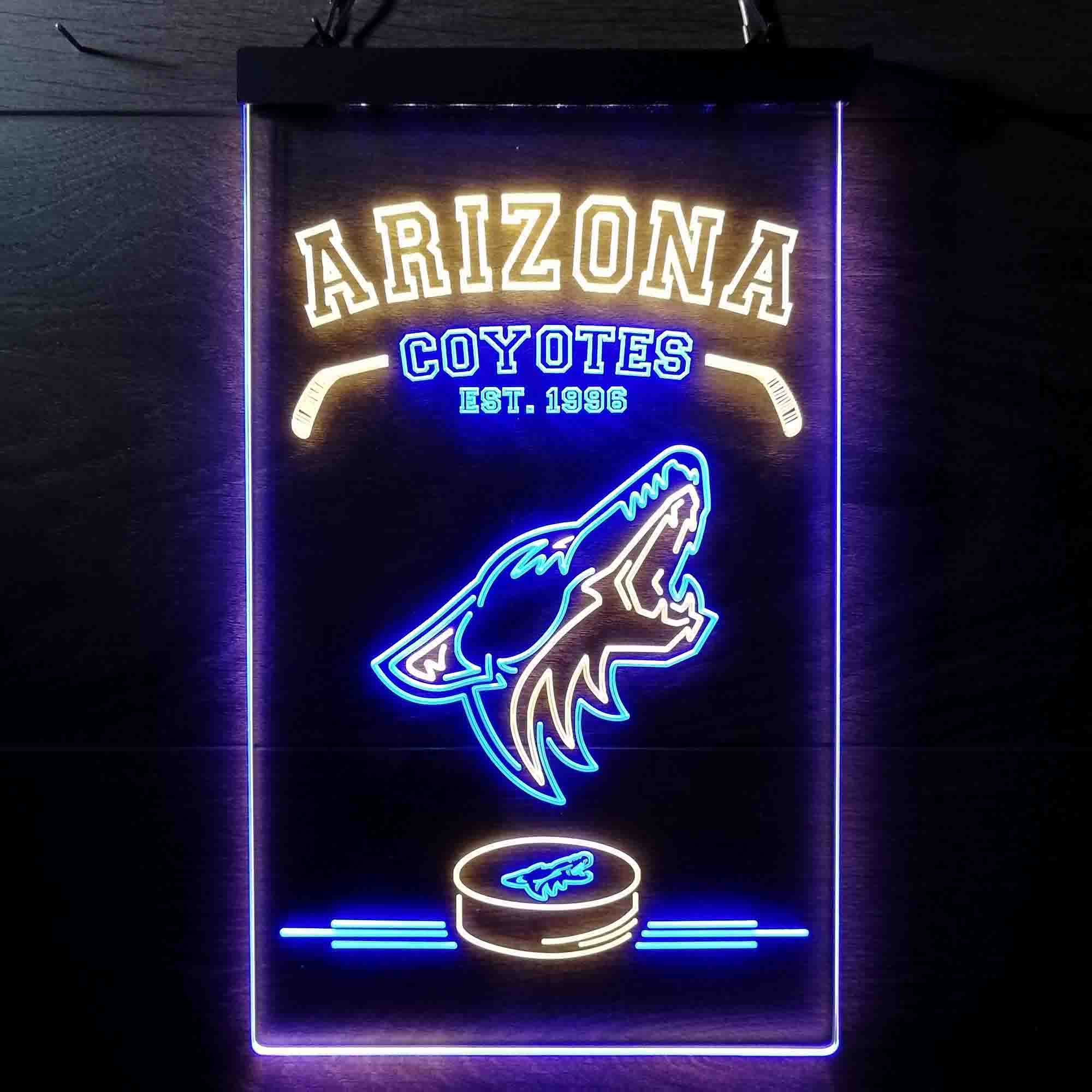 Custom Arizona Coyotes Est. 1996 NHL Neon-Like LED Sign - Father's Day Gift - ProLedSign
