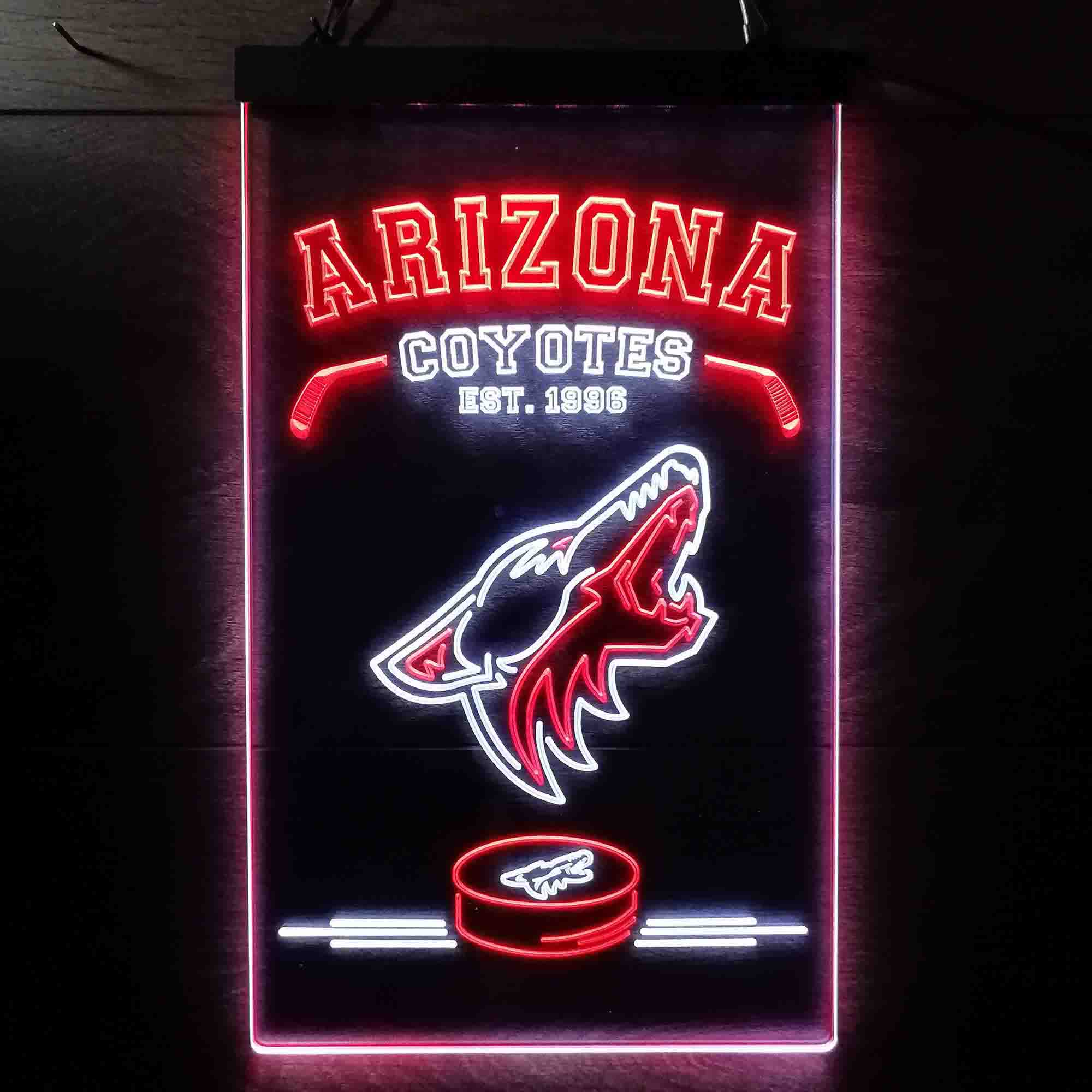 Custom Arizona Coyotes Est. 1996 NHL Neon-Like LED Sign - Father's Day Gift - ProLedSign