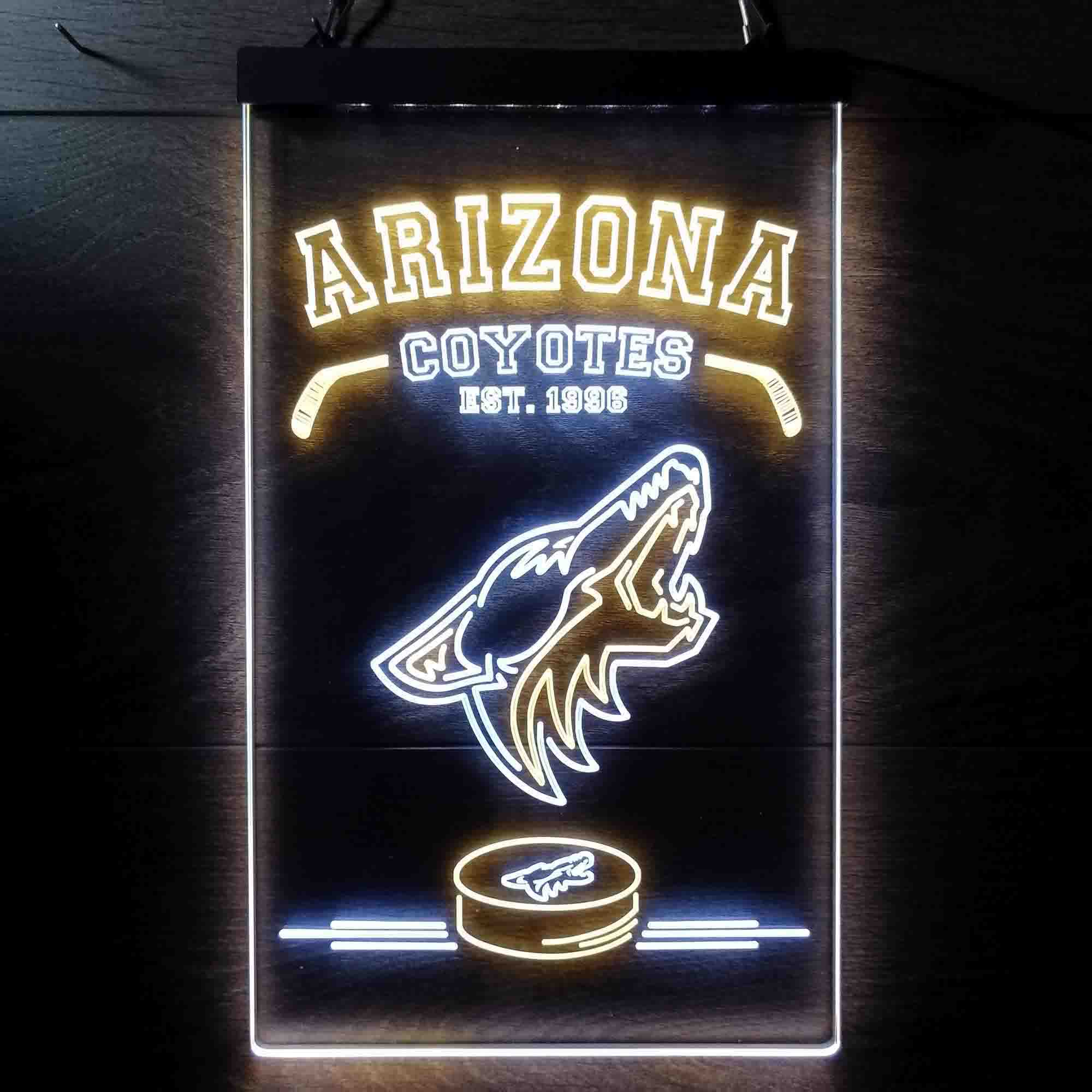 Custom Arizona Coyotes Est. 1996 NHL Neon-Like LED Sign