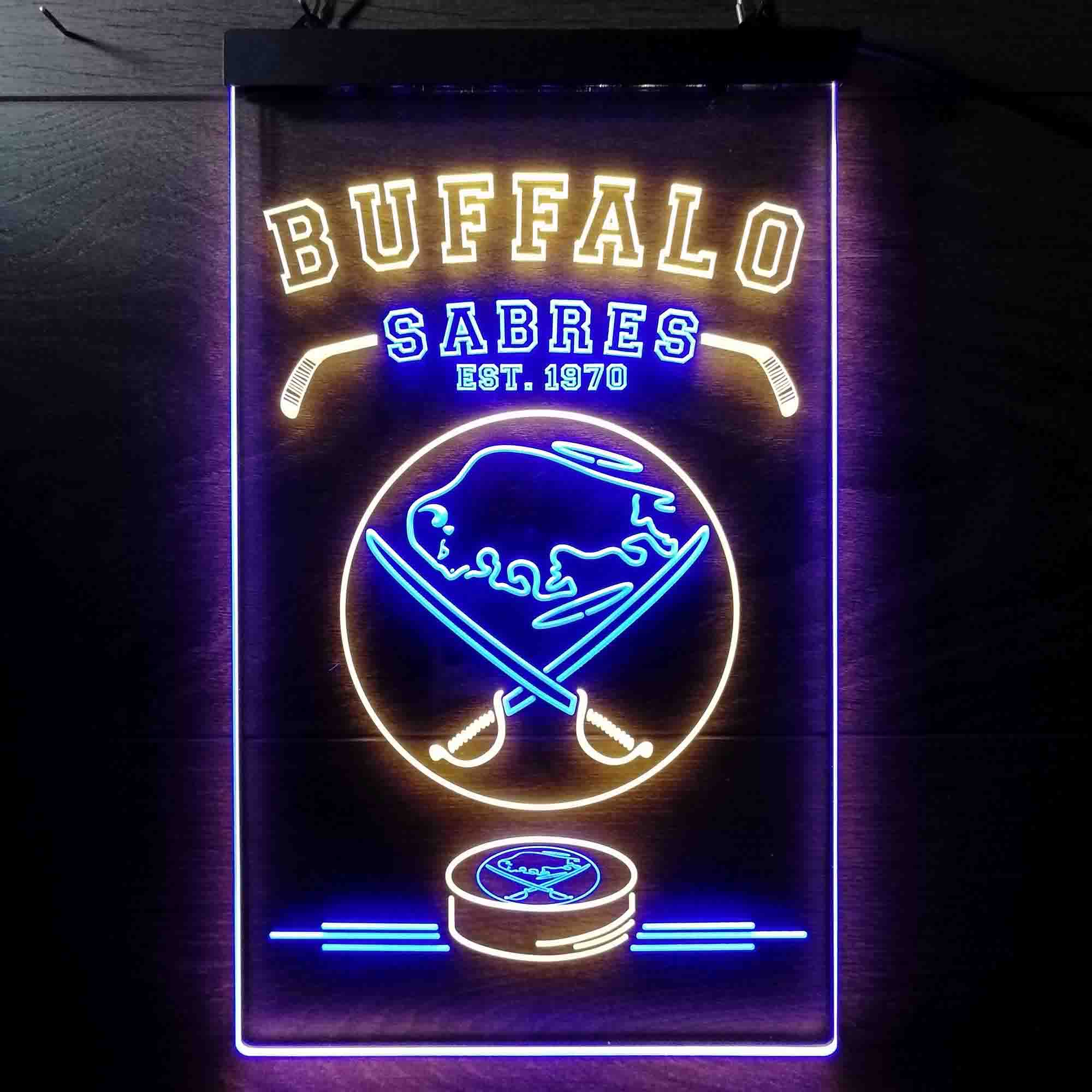 Custom Buffalo Sabres Est. 1970 NHL Neon-Like LED Sign