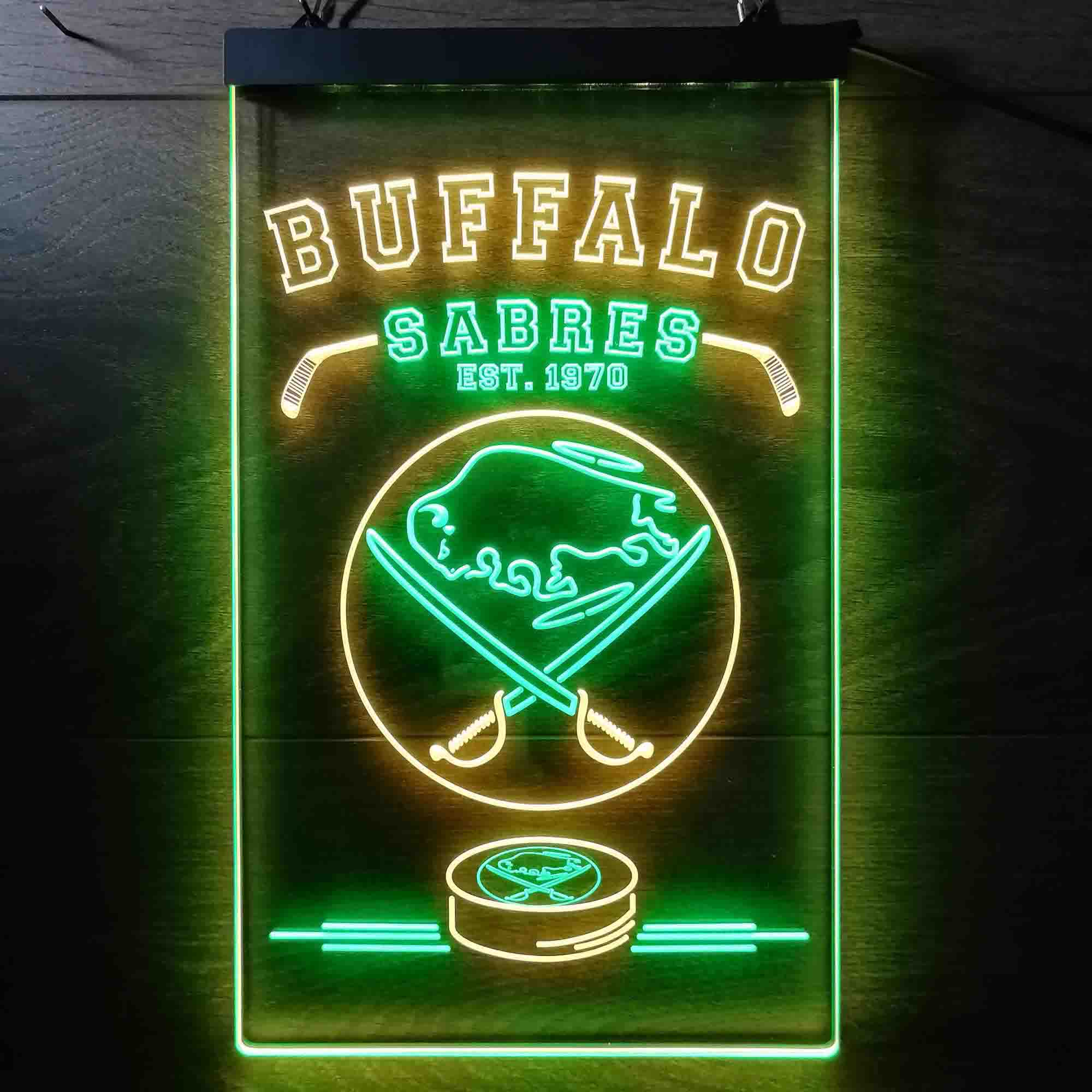 Custom Buffalo Sabres Est. 1970 NHL Neon-Like LED Sign - Father's Day Gift - ProLedSign