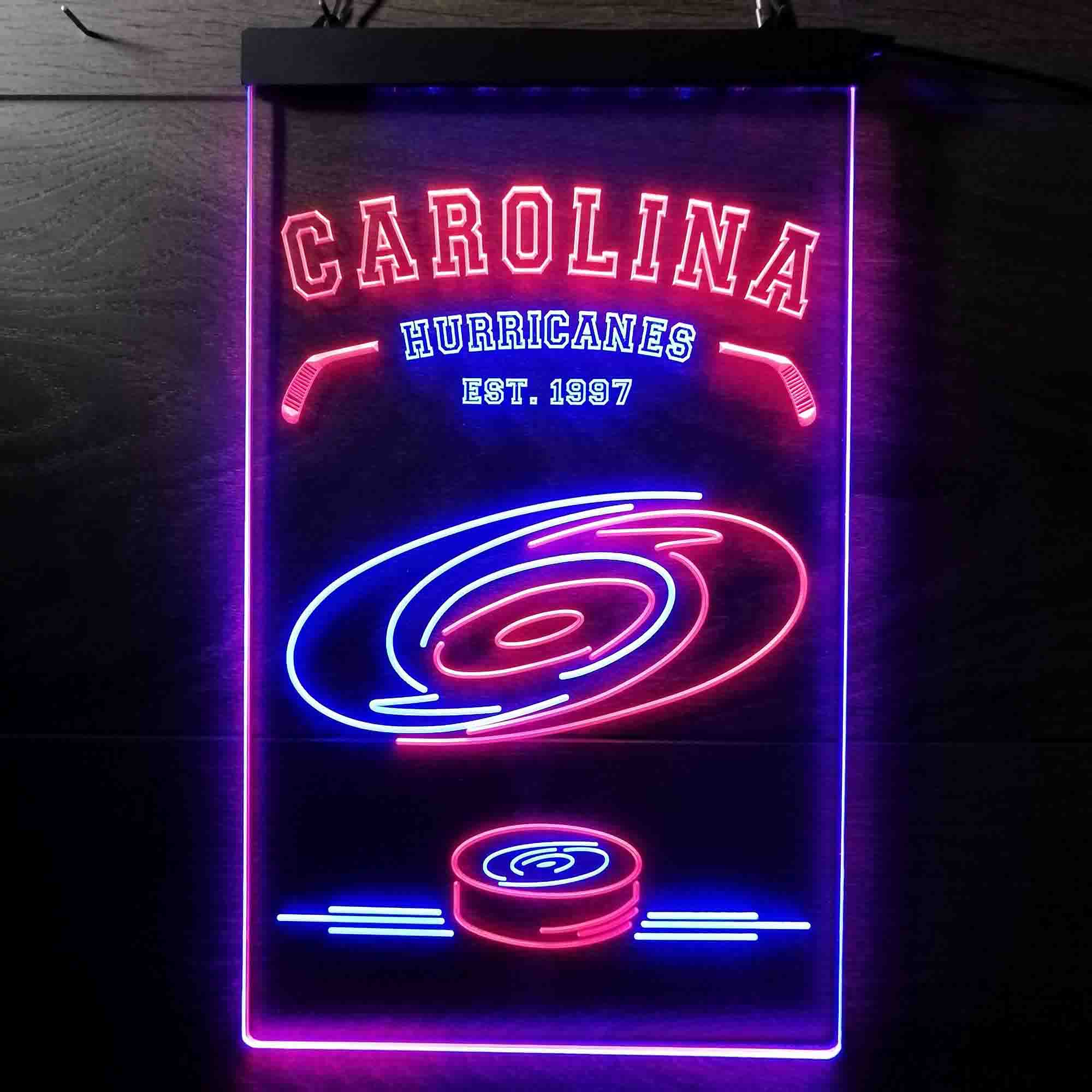 Custom Carolina Hurricanes Est. 1997 NHL Neon-Like LED Sign - Father's Day Gift - ProLedSign