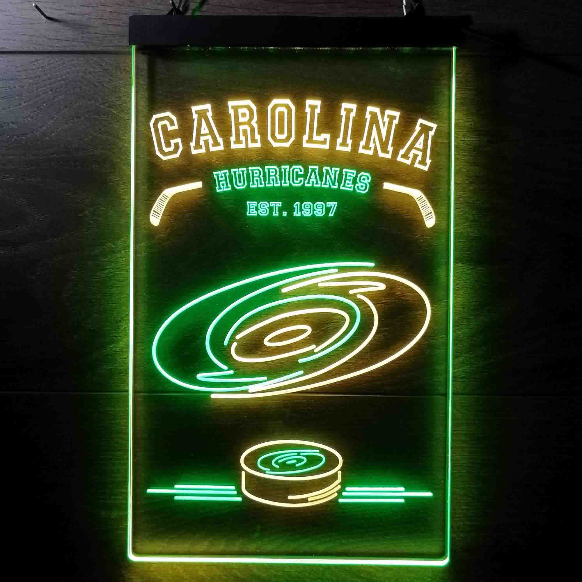 Custom Carolina Hurricanes Est. 1997 NHL Neon-Like LED Sign