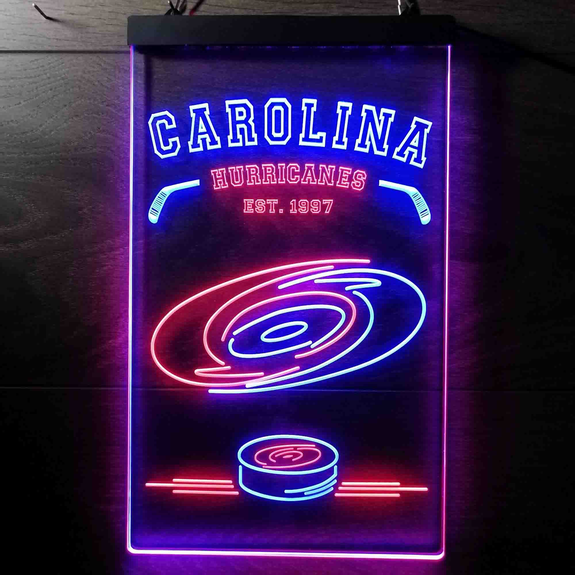 Custom Carolina Hurricanes Est. 1997 NHL Neon-Like LED Sign - Father's Day Gift - ProLedSign