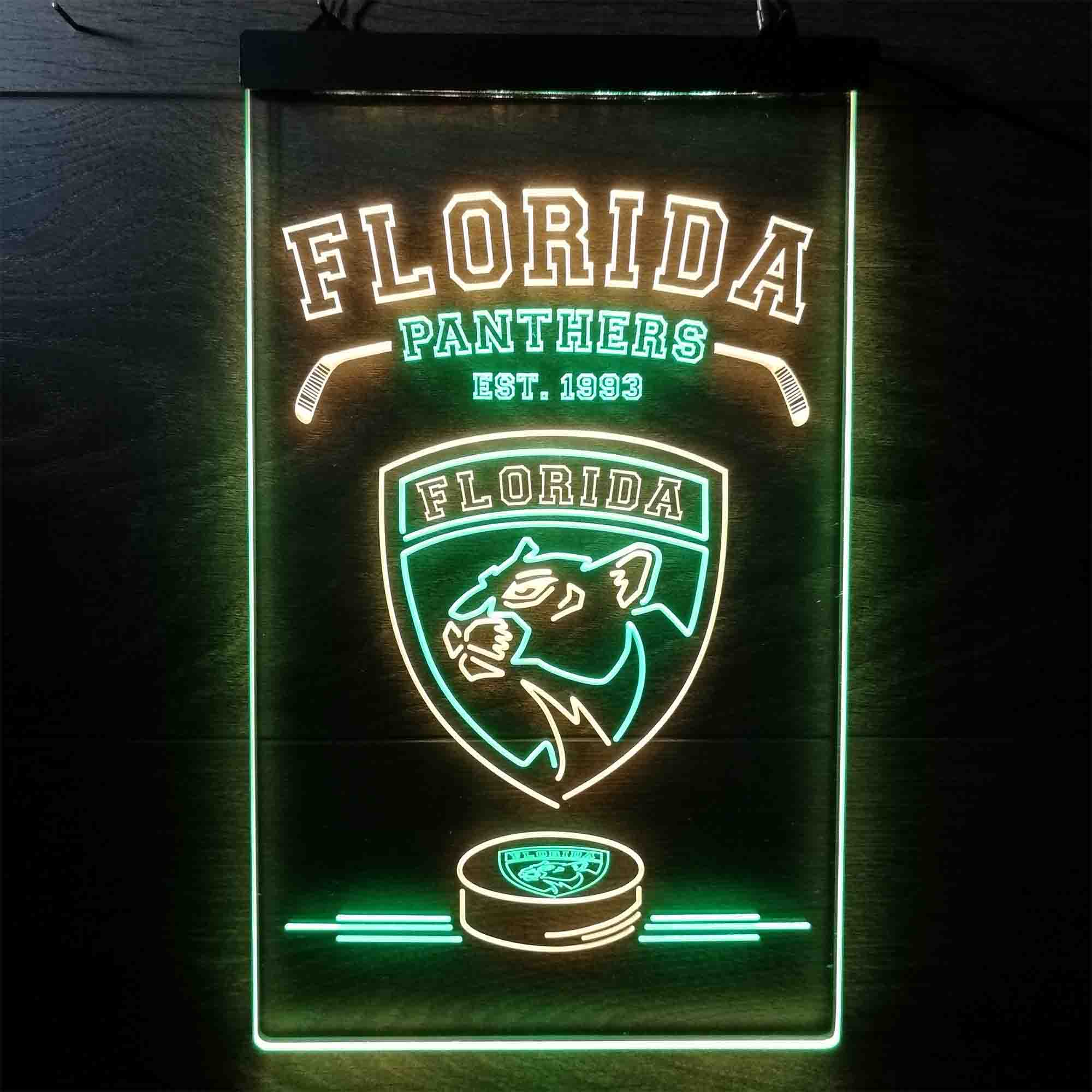 Custom Florida Panthers Est. 1993 NHL Neon-Like LED Sign - Father's Day Gift - ProLedSign