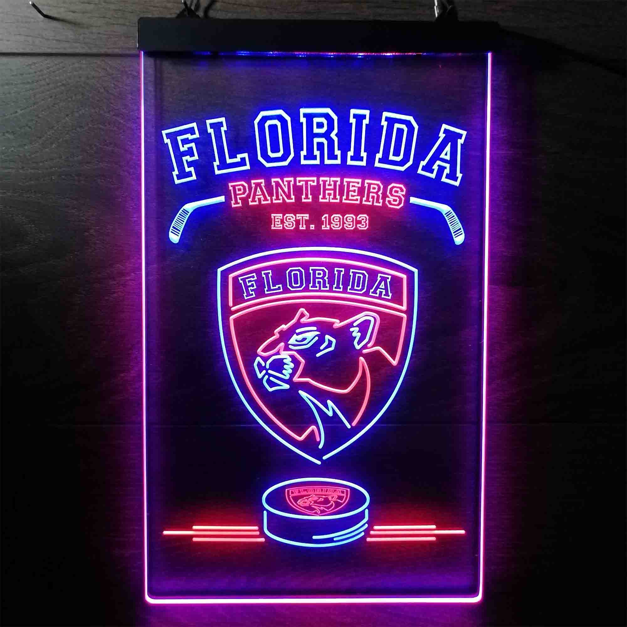 Florida Panthers Wood Slogan Sign