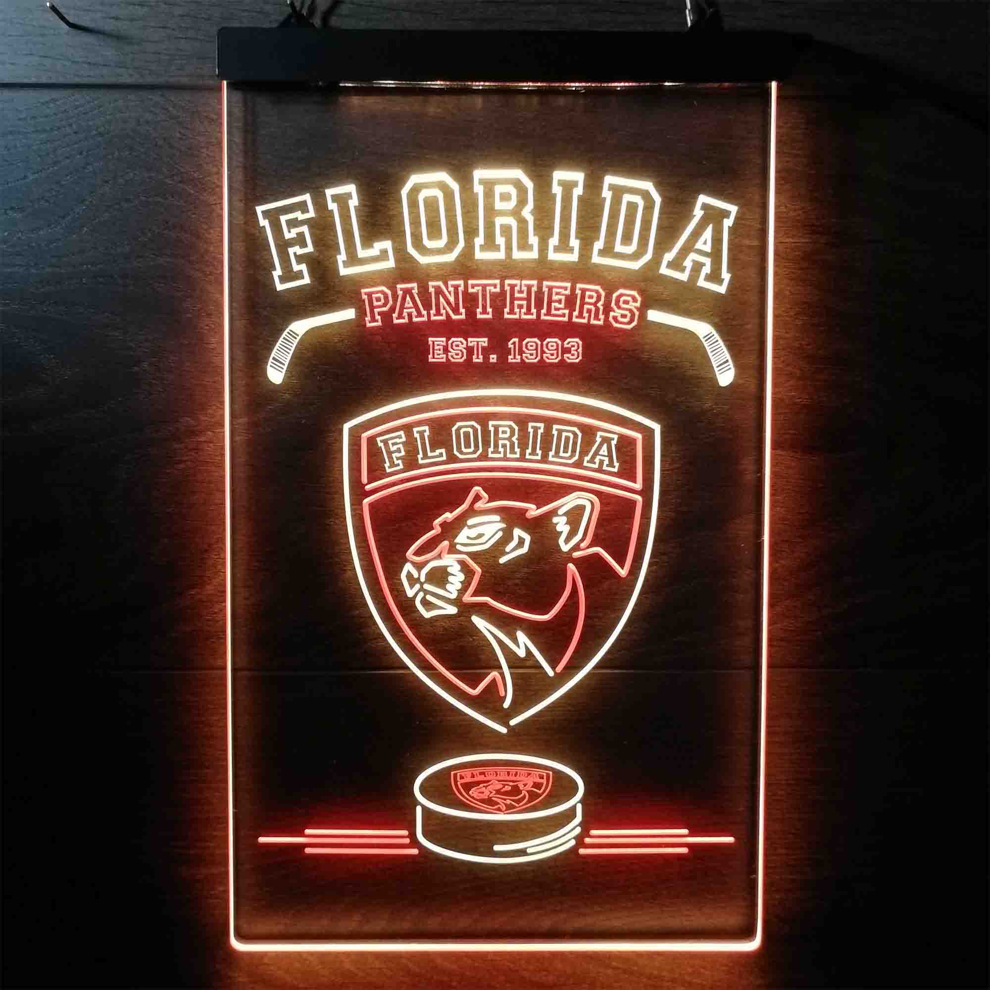 Custom Florida Panthers Est. 1993 NHL Neon-Like LED Sign