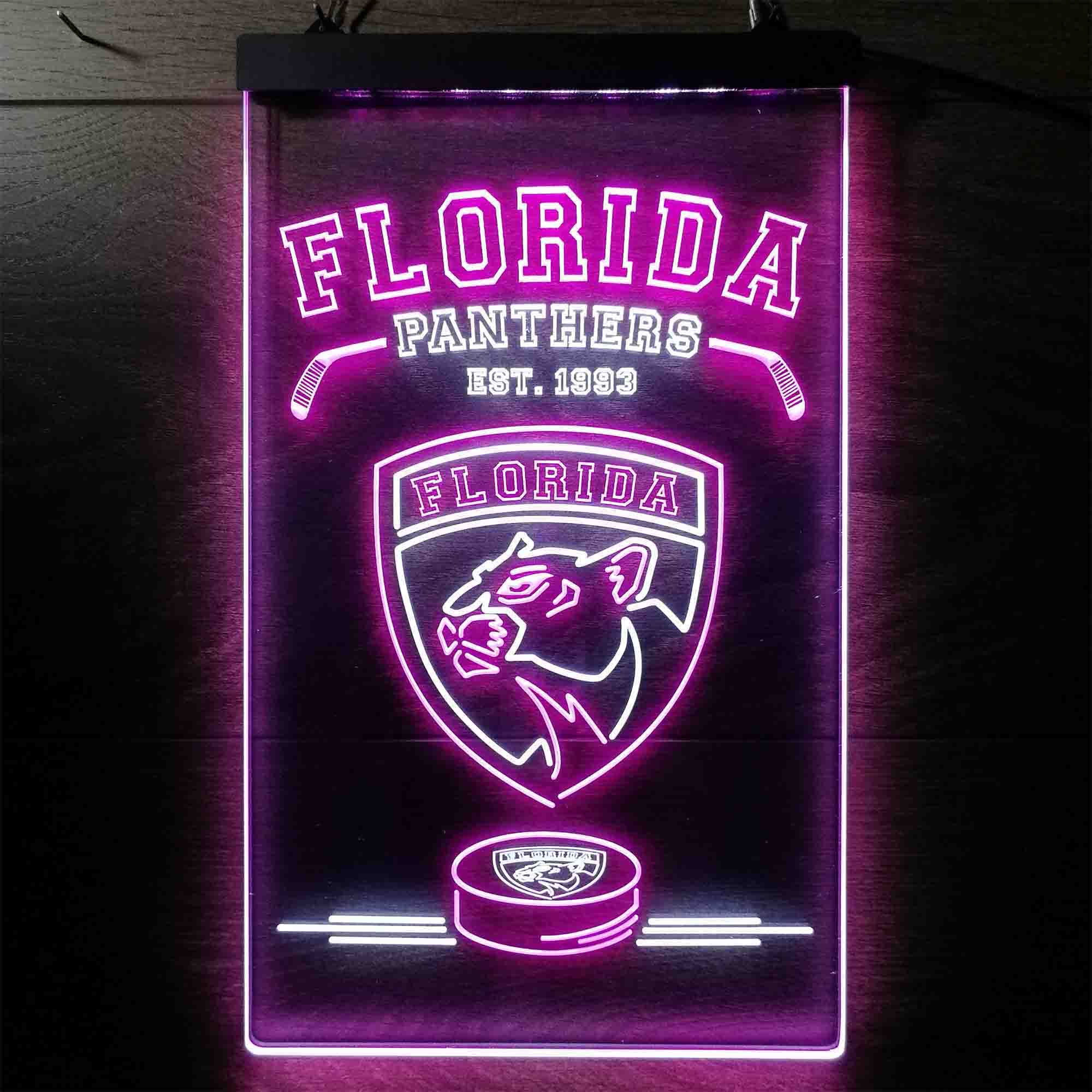 Custom Florida Panthers Est. 1993 NHL Neon-Like LED Sign - Father's Day Gift - ProLedSign