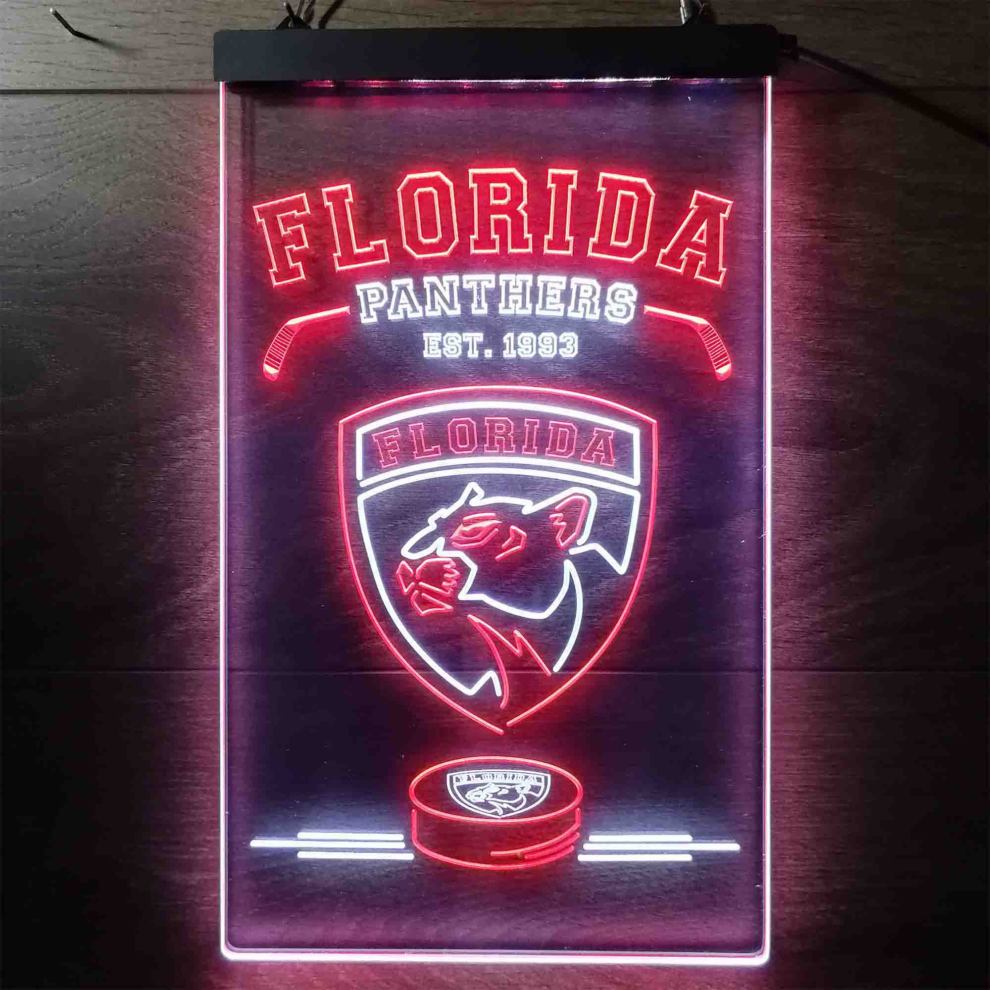 Florida Panthers Neon Player 12x16 – Fan Creations GA