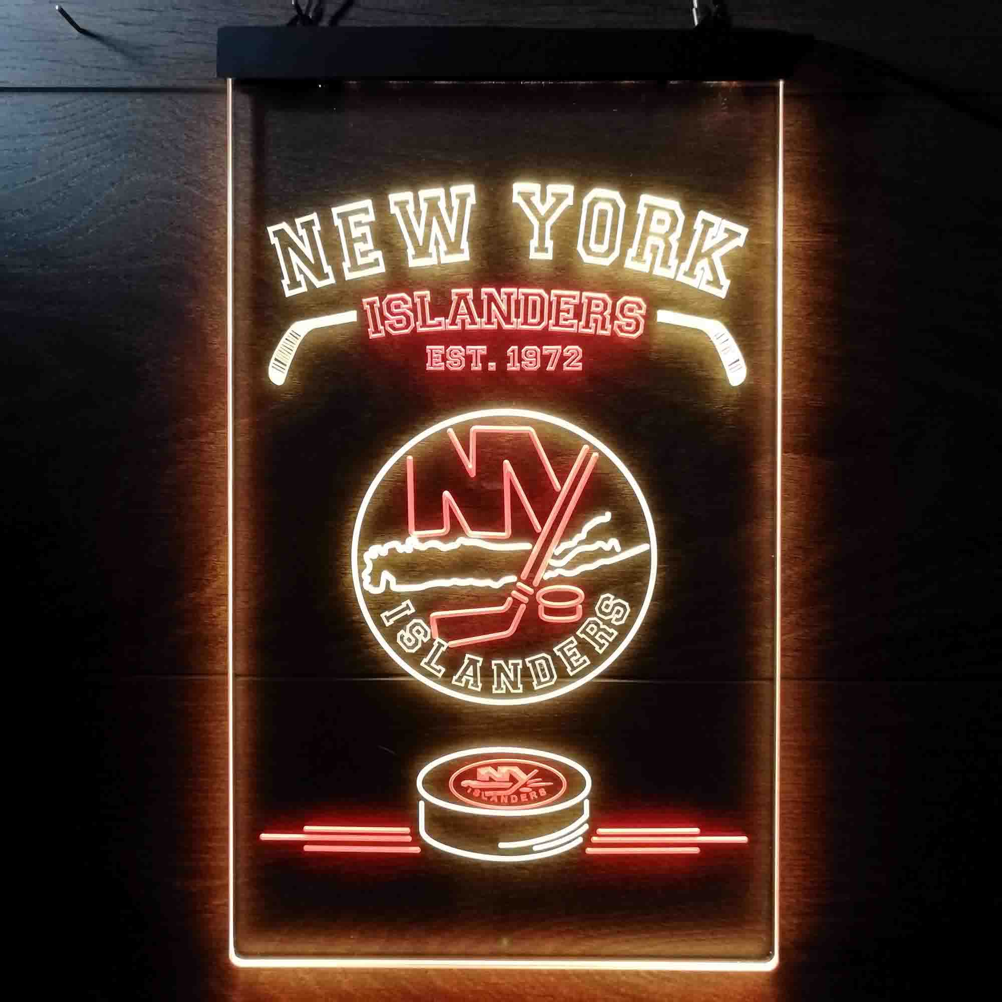 Custom New York Islanders Est. 1972 NHL Neon-Like LED Sign
