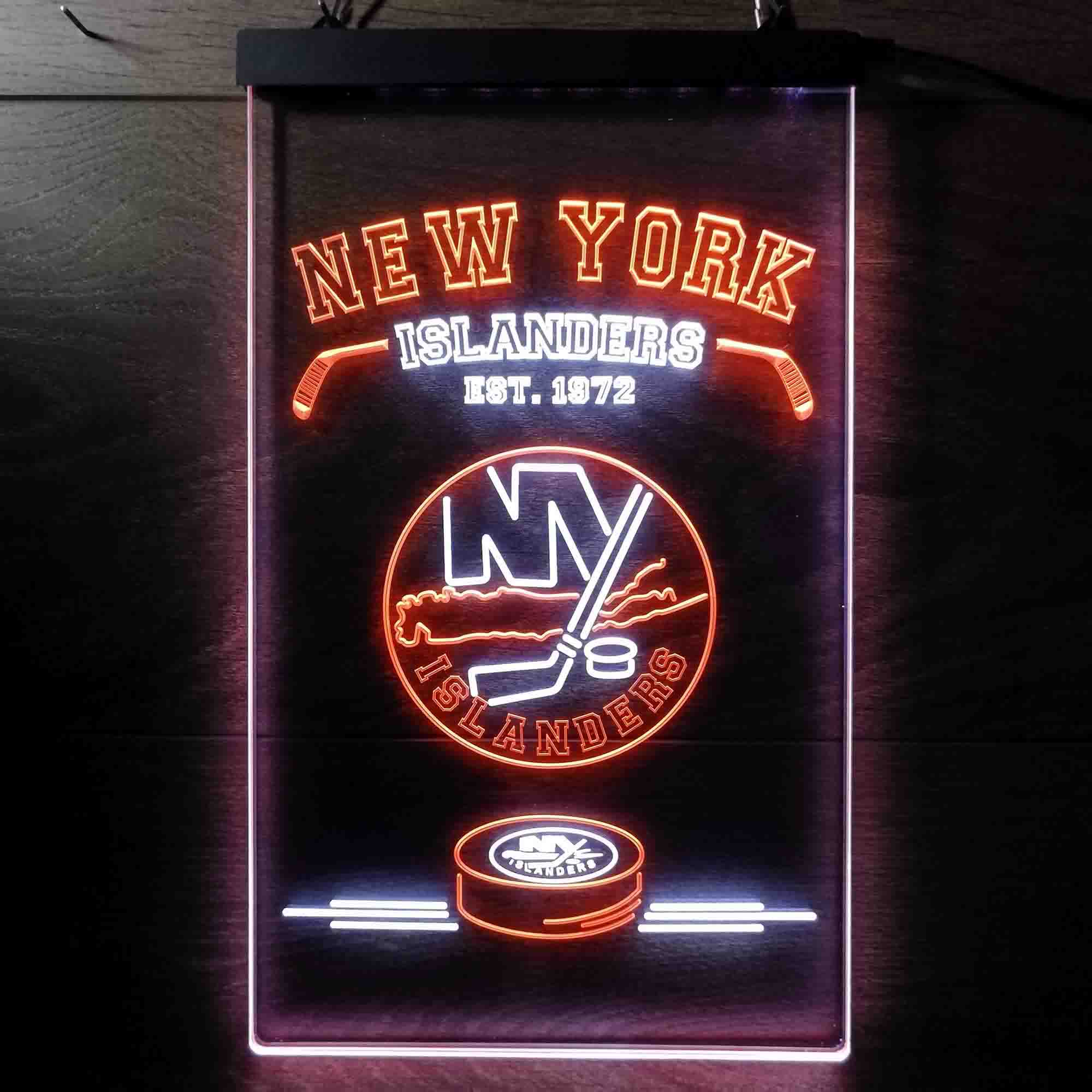 Custom New York Islanders Est. 1972 NHL Neon-Like LED Sign - Father's Day Gift - ProLedSign