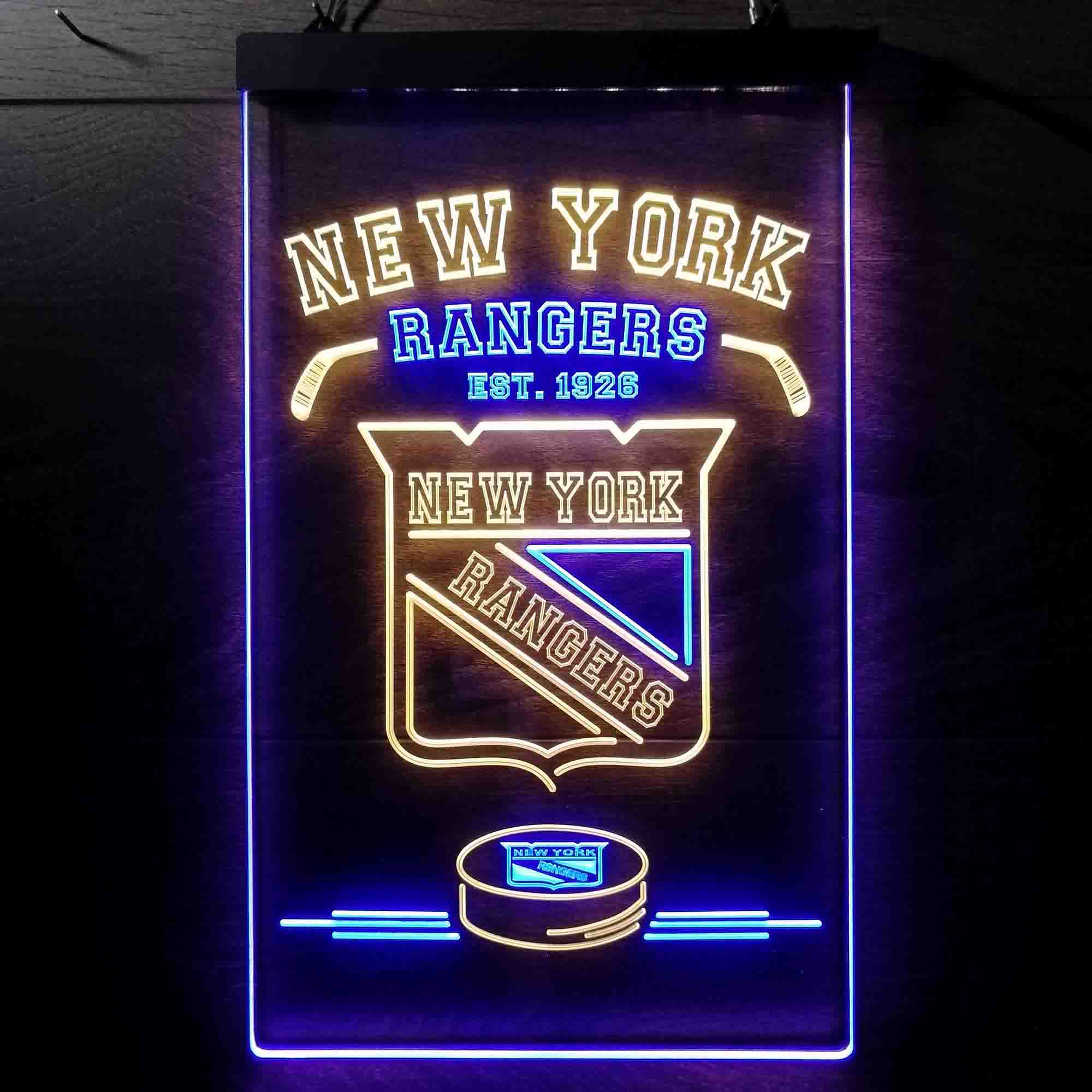 Custom New York Rangers Est. 1926 NHL Neon-Like LED Sign - Father's Day Gift