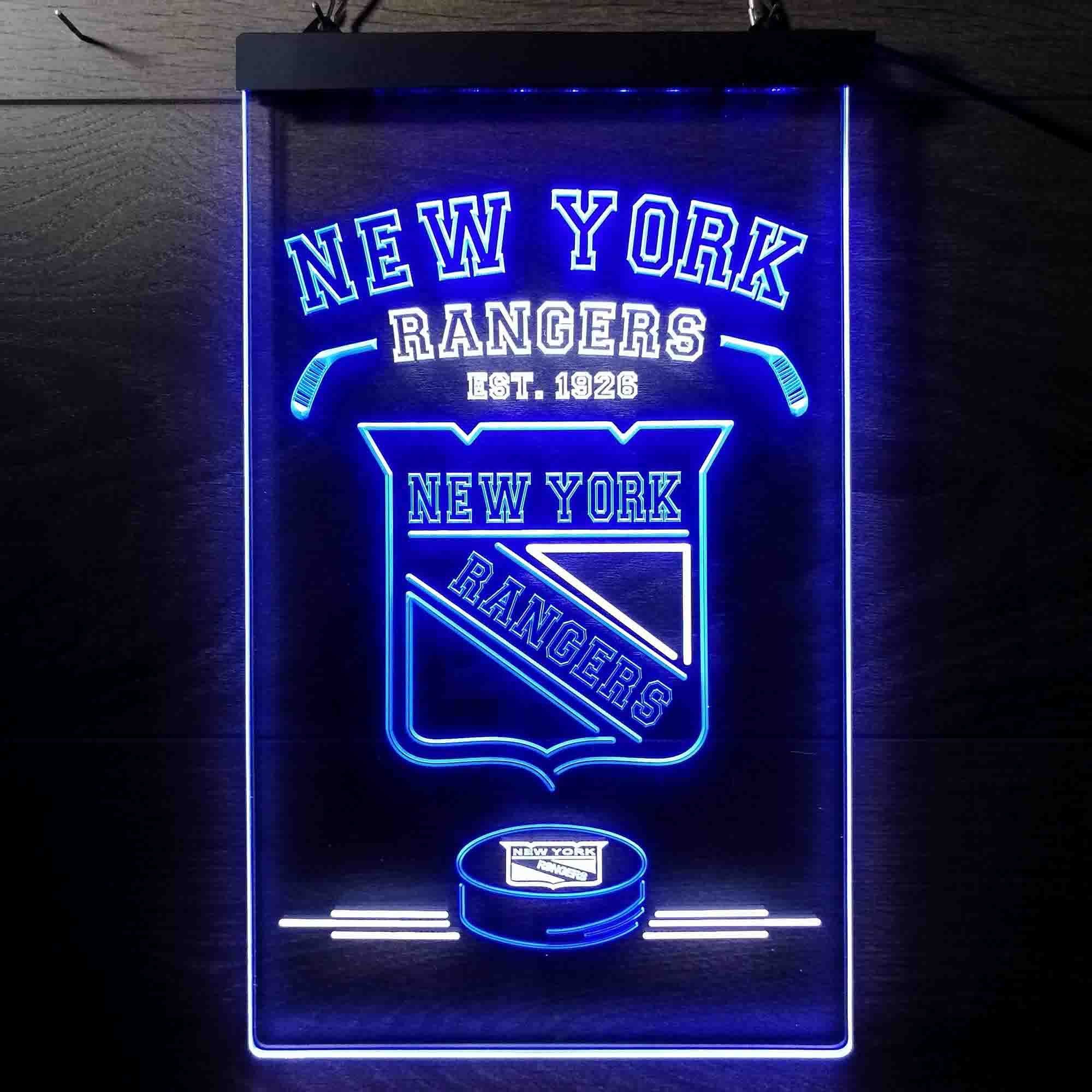 Custom New York Rangers Est. 1926 NHL Neon-Like LED Sign - Father's Day Gift