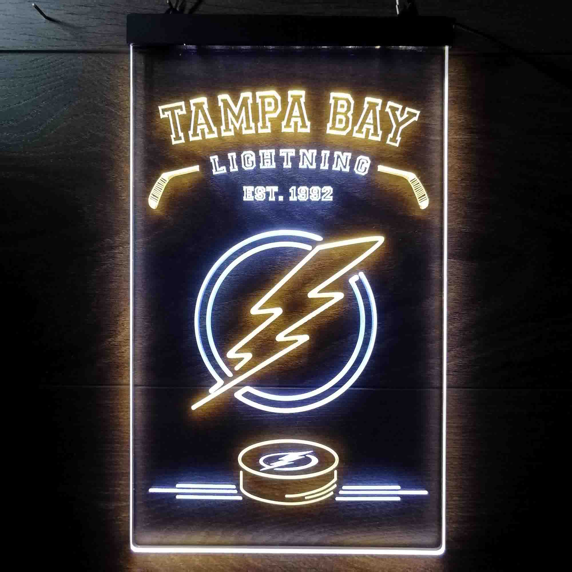 Tampa Bay Lightning Aluminum Embossed Hockey Logo Emblem