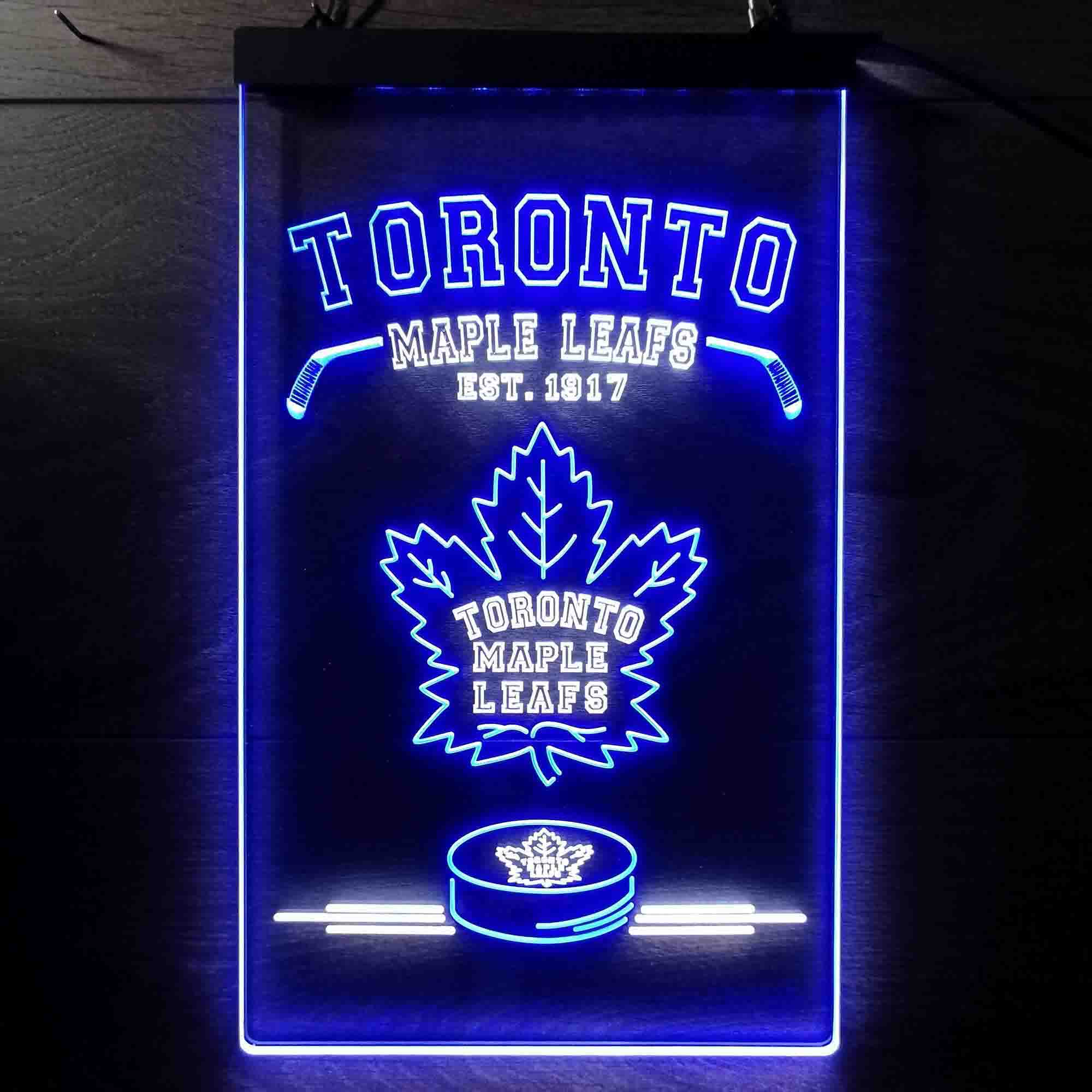 Custom Toronto Maple Leaf Est. 1917 NHL Neon-Like LED Sign - Father's Day Gift - ProLedSign