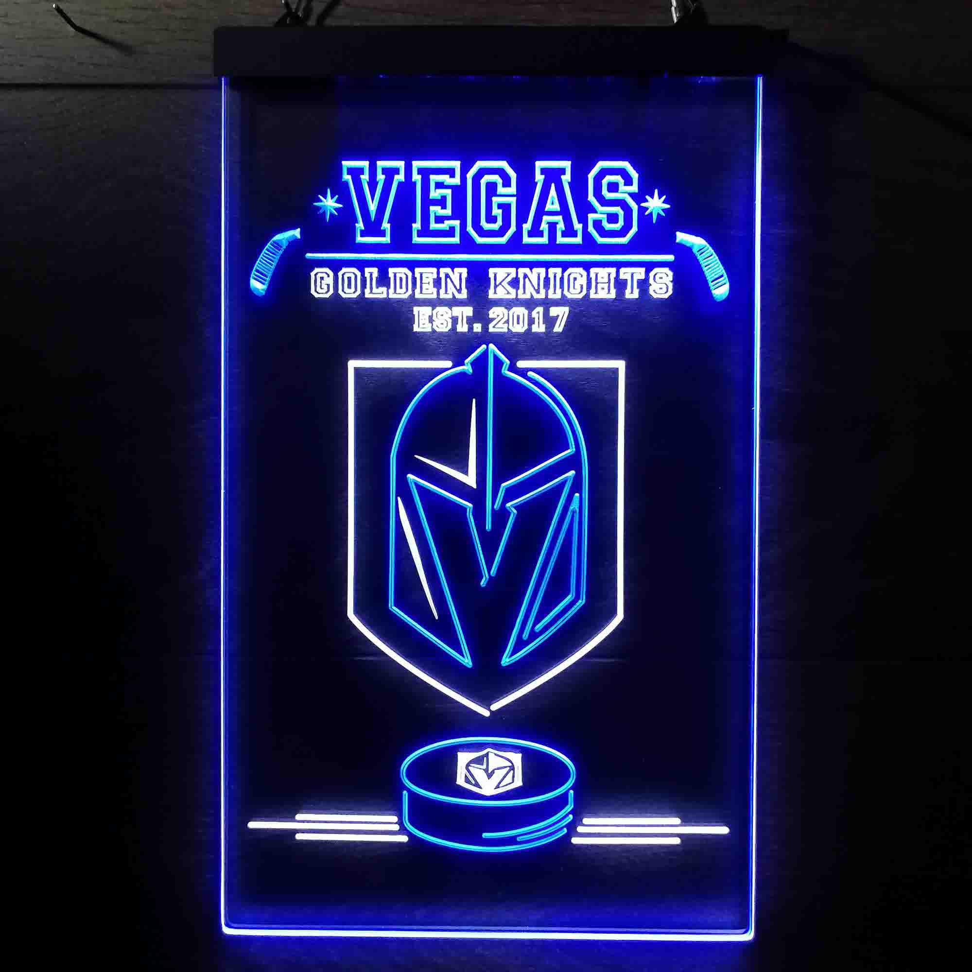 Custom Vegas Golden Knights Est. 2017 NHL Neon-Like LED Sign - Father's Day Gift - ProLedSign
