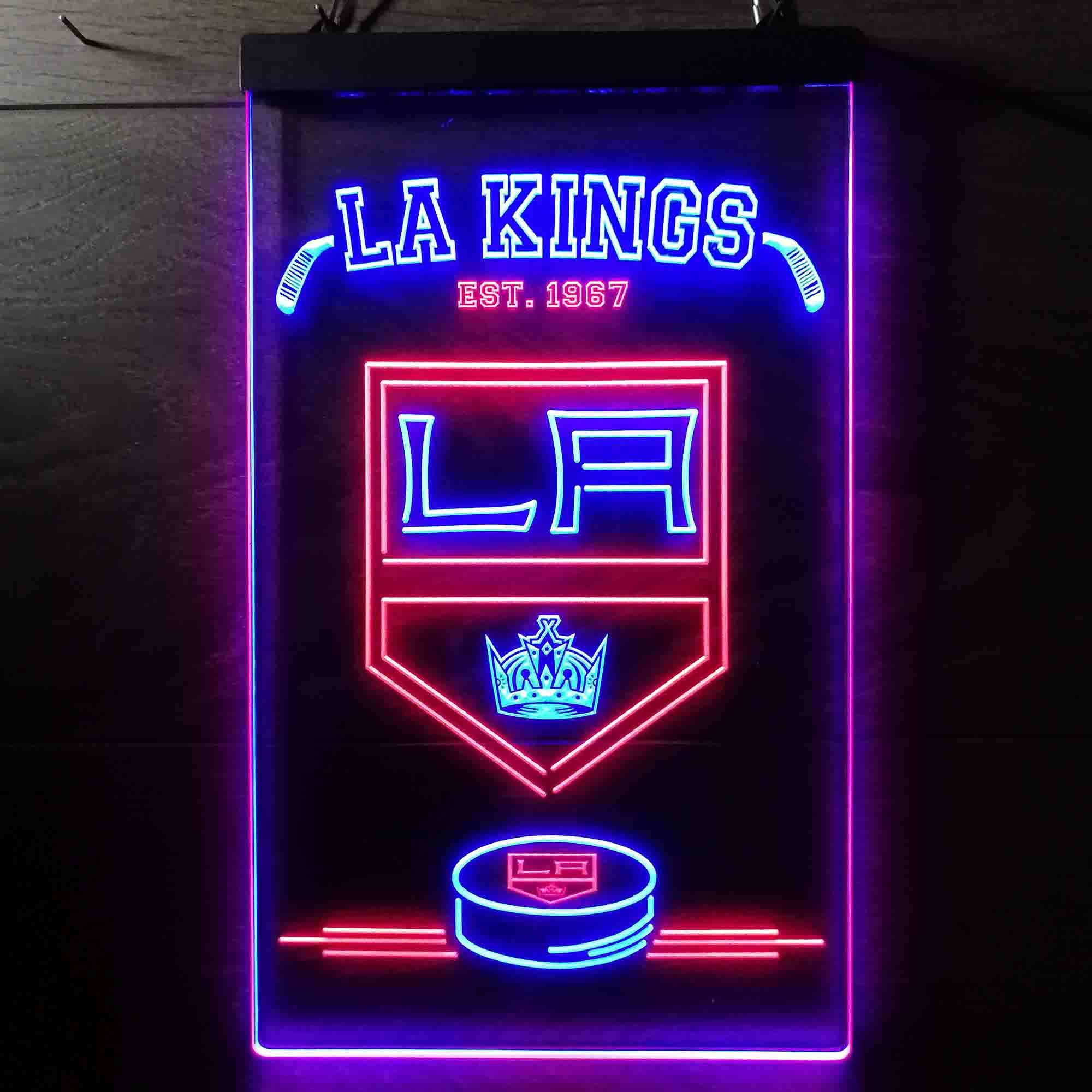Custom Los Angeles Kings Est. 1967 NHL Neon-Like LED Sign - Father's Day Gift - ProLedSign