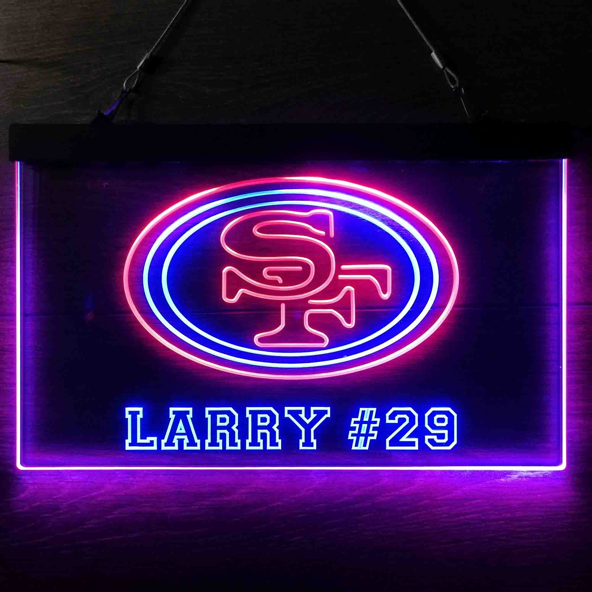Personalized San Francisco 49ers Team Number Neon-Like LED Sign - ProLedSign