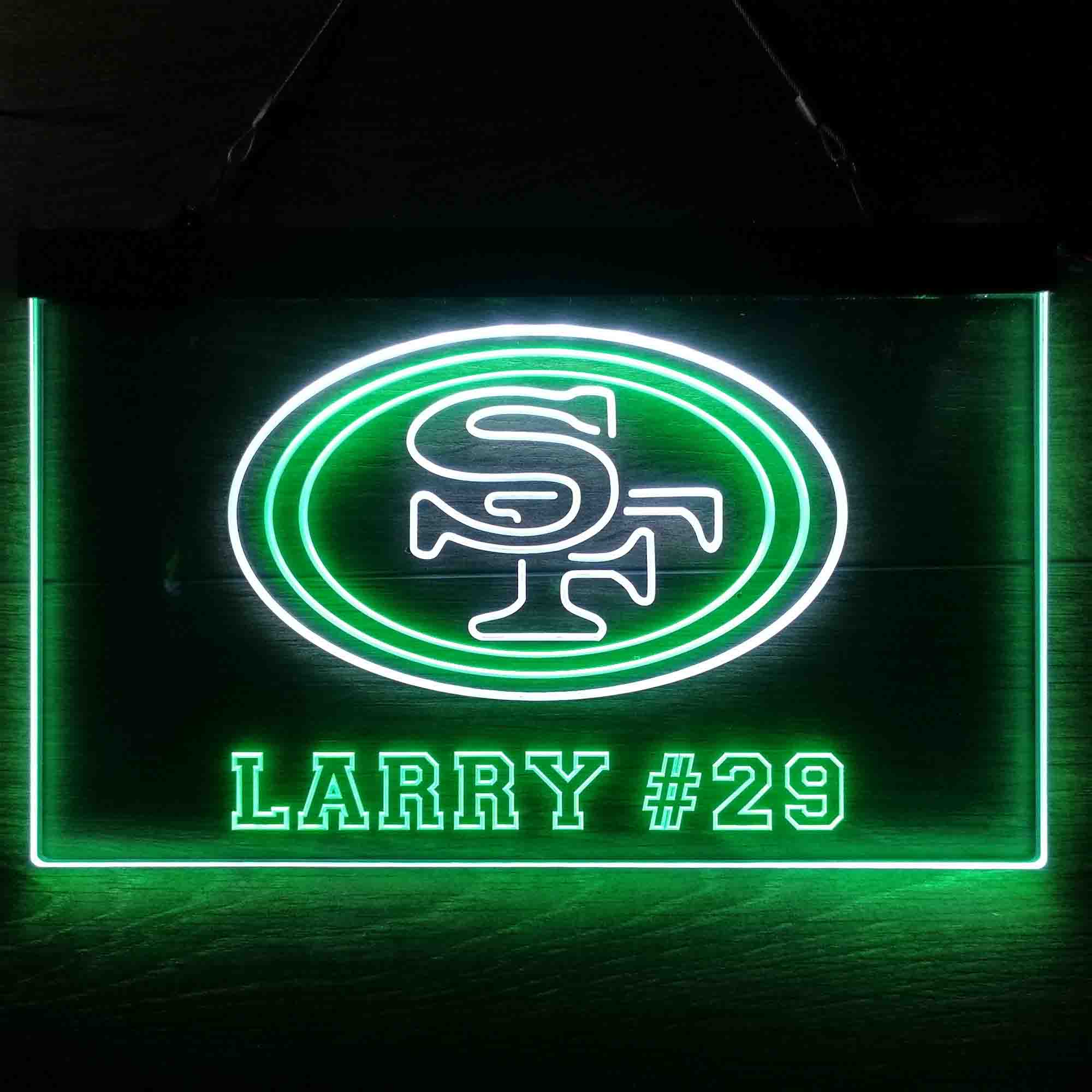 Personalized San Francisco 49ers Team Number Neon-Like LED Sign - ProLedSign