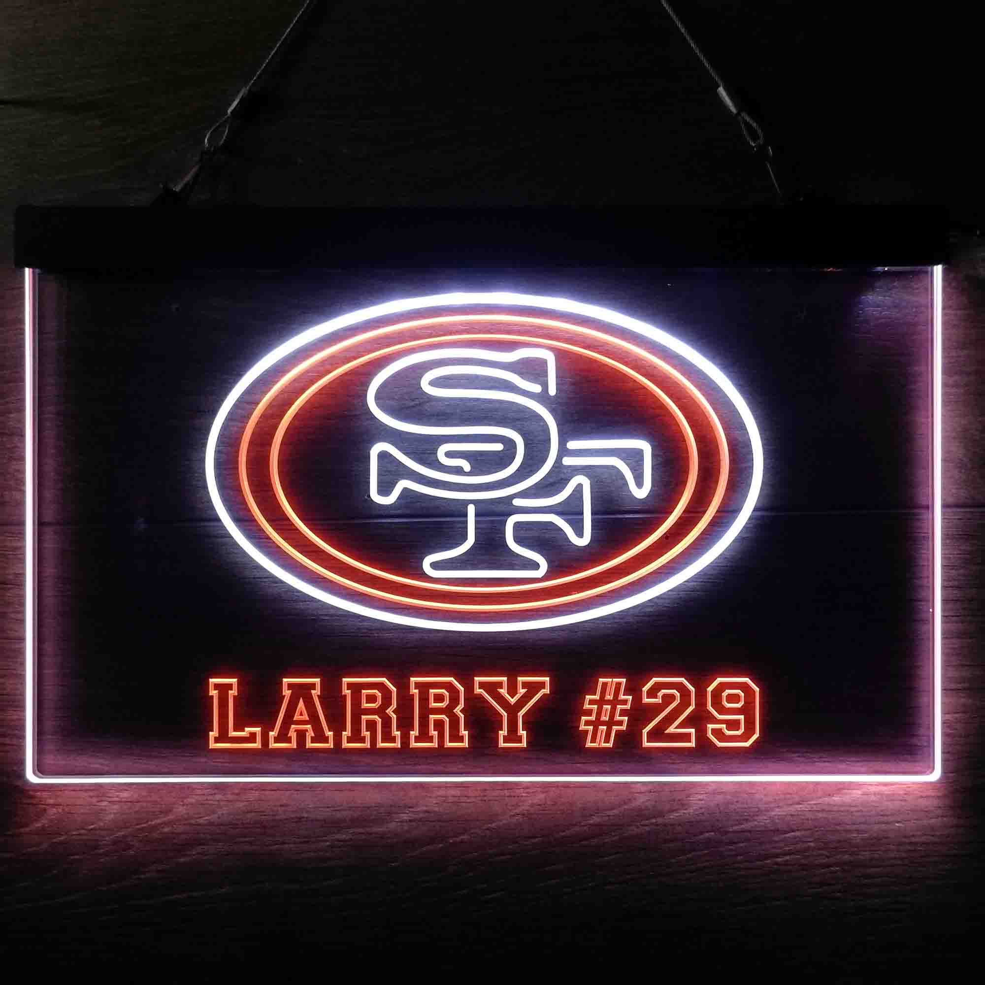 Personalized San Francisco 49ers Team Number Neon-Like LED Sign