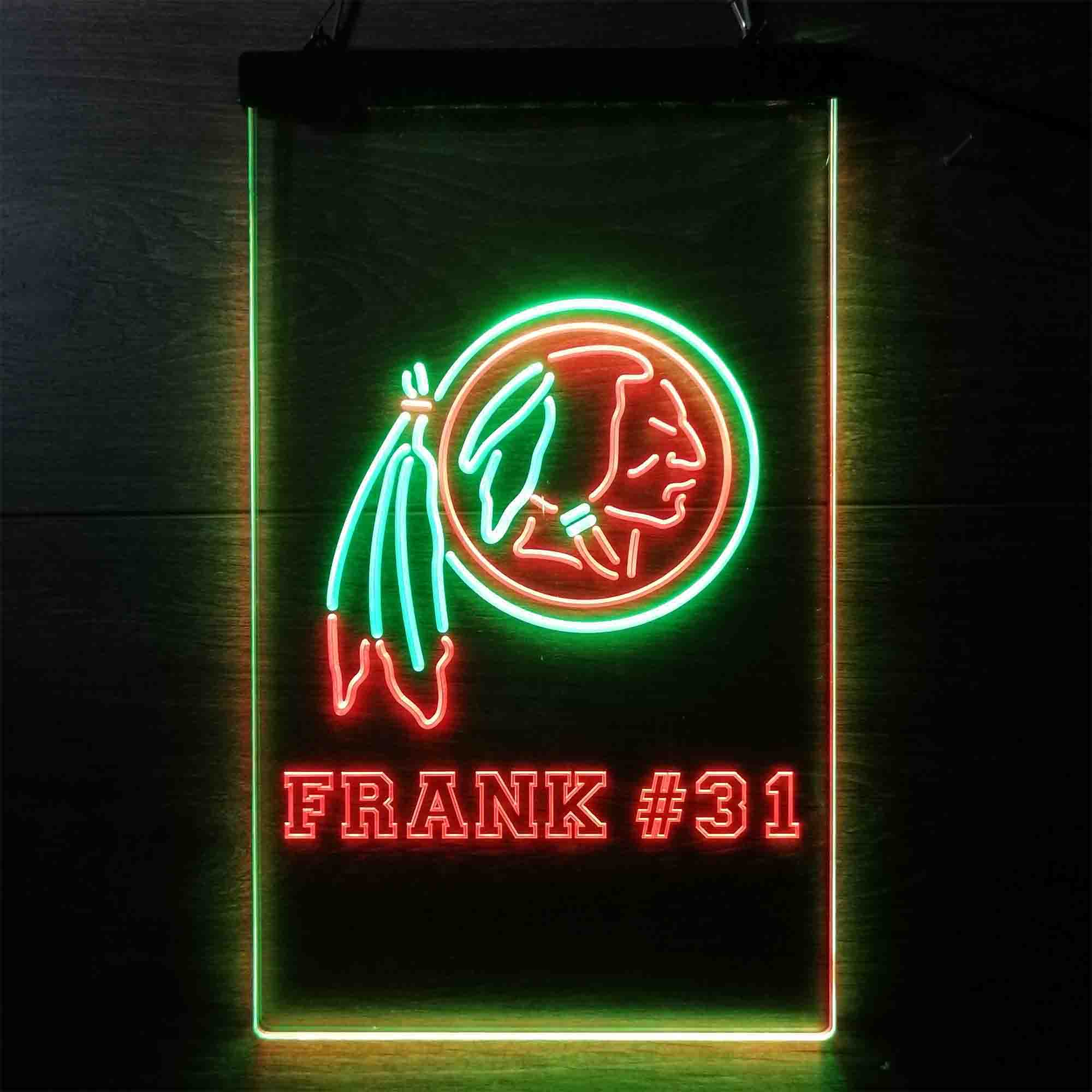 Personalized Custom Your Own Sport Team Number Design Washington State Dual Color LED Neon Sign ProLedSign