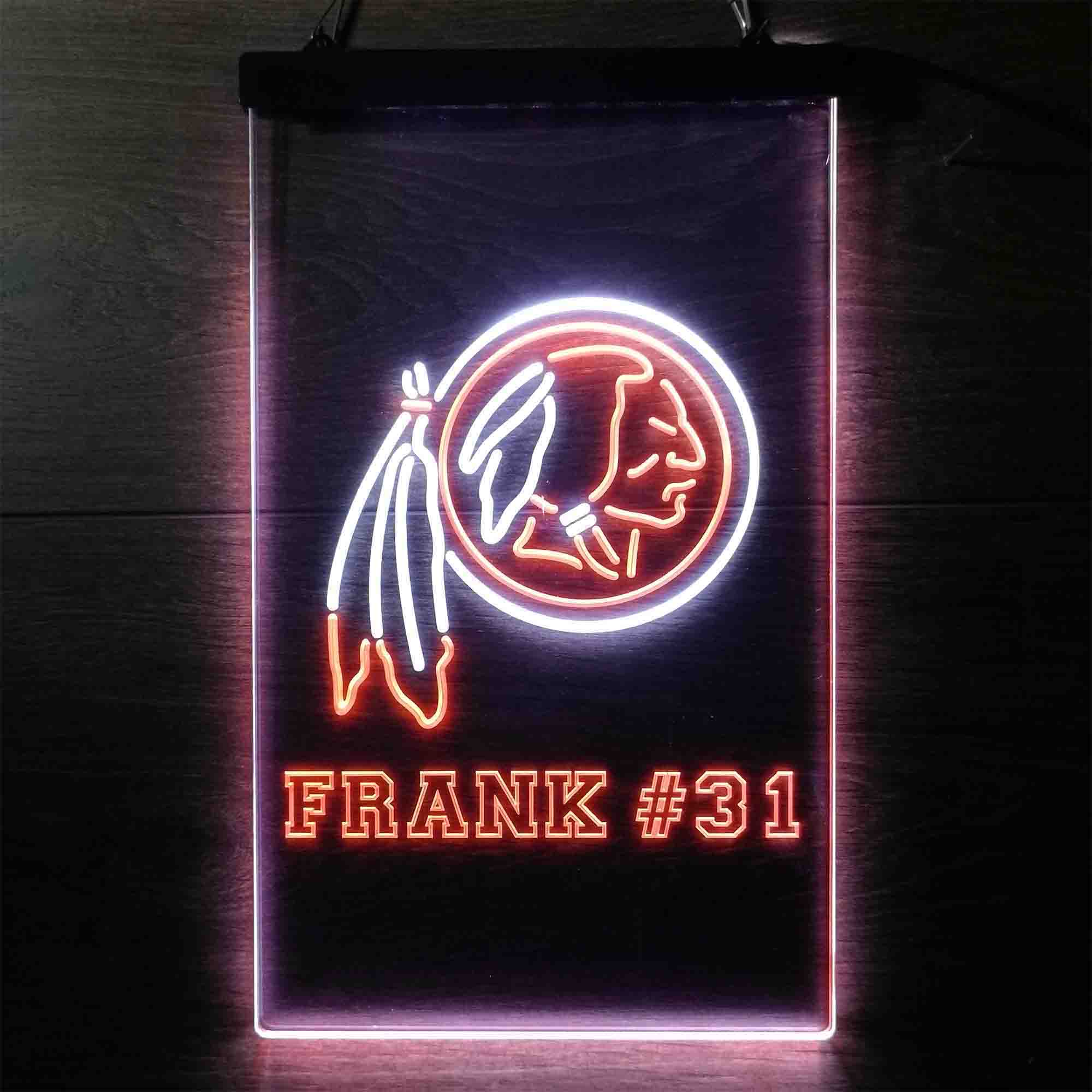 Personalized Custom Your Own Sport Team Number Design Washington State Dual Color LED Neon Sign ProLedSign