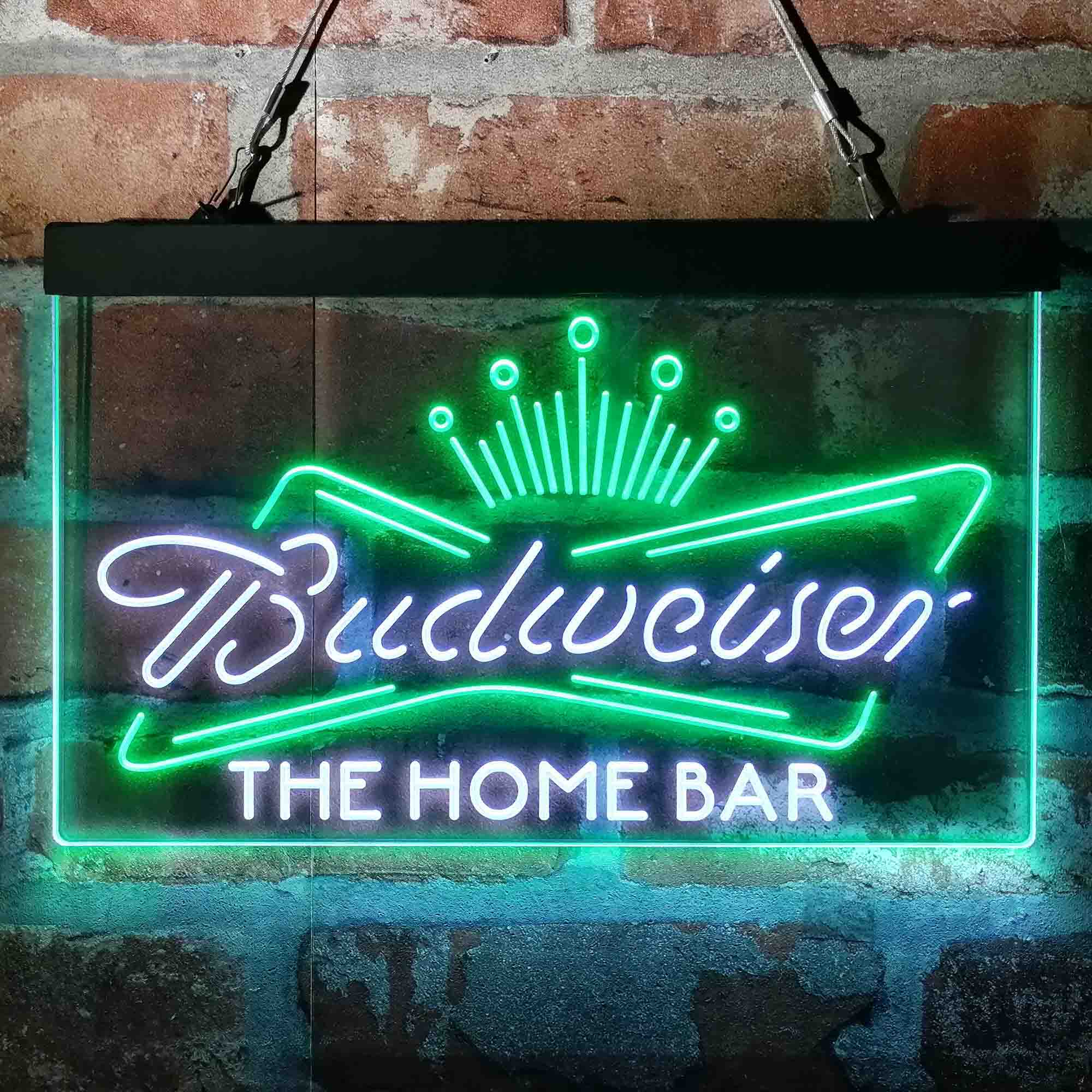 Personalized Budweiser King Home Bar Neon-Like LED Sign - Custom Wall Decor Gift