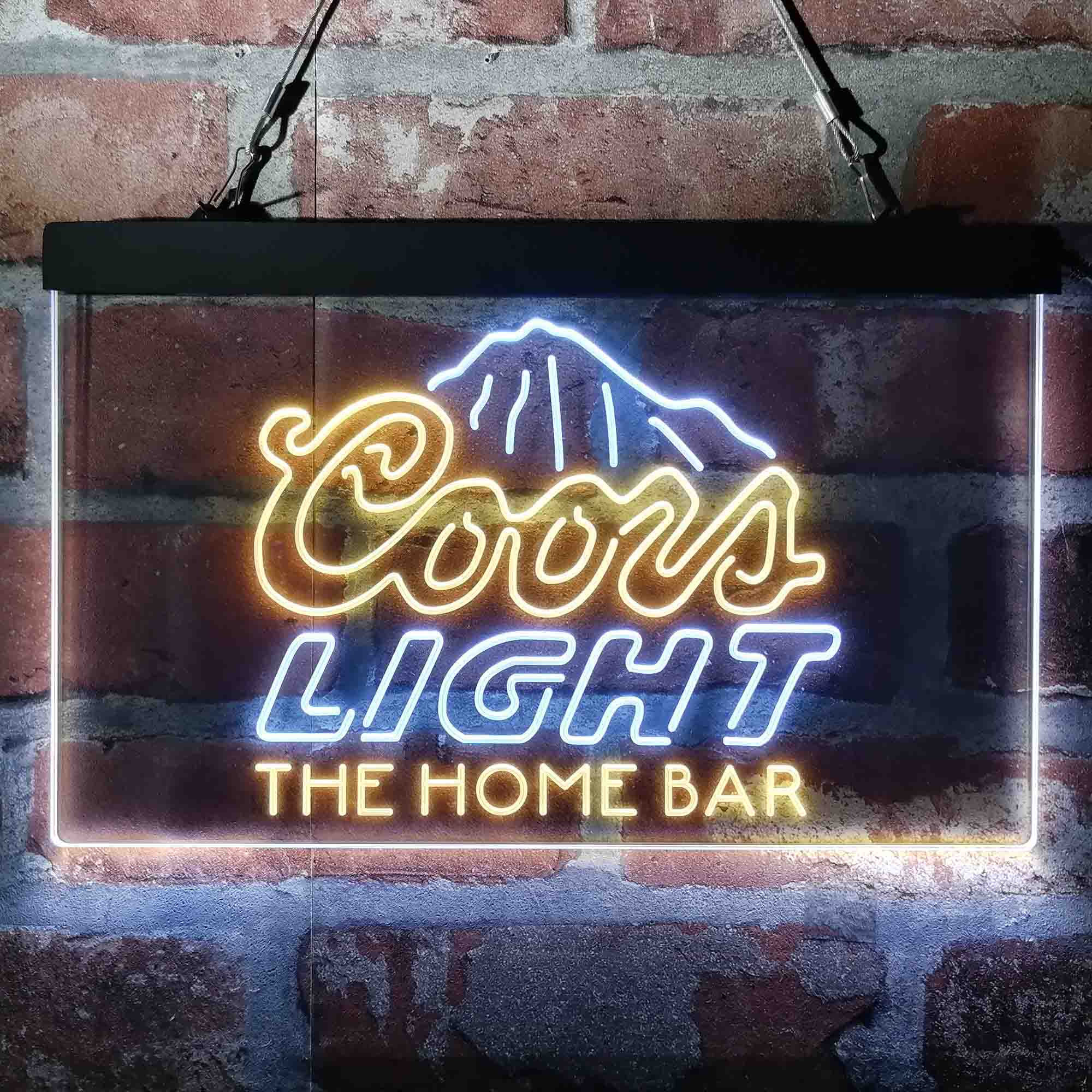 Personalized Coors Light Mountain Home Bar Neon LED Sign