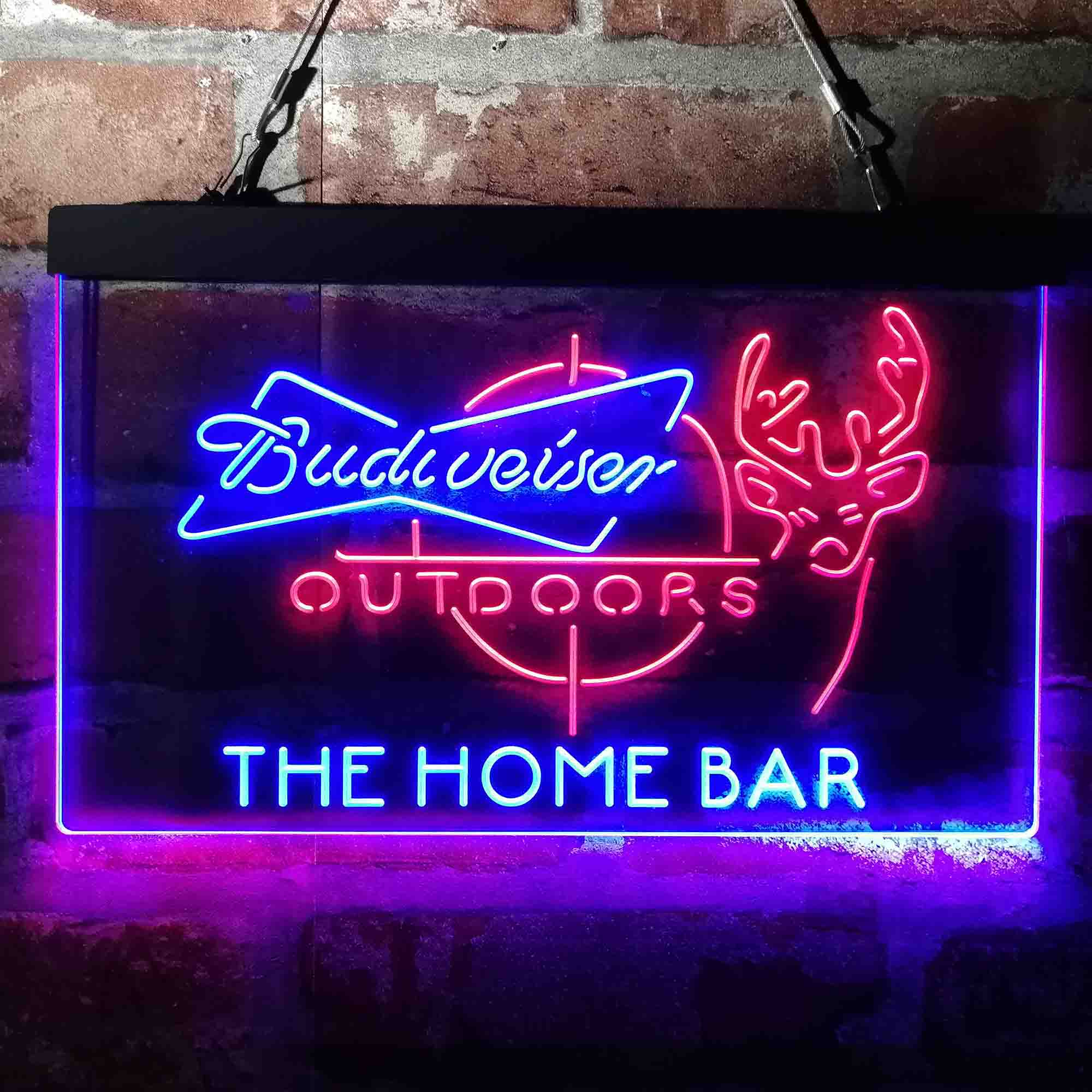 Personalized Budweiser Beer Bar Neon-Like LED Sign - Custom Wall Decor Gift