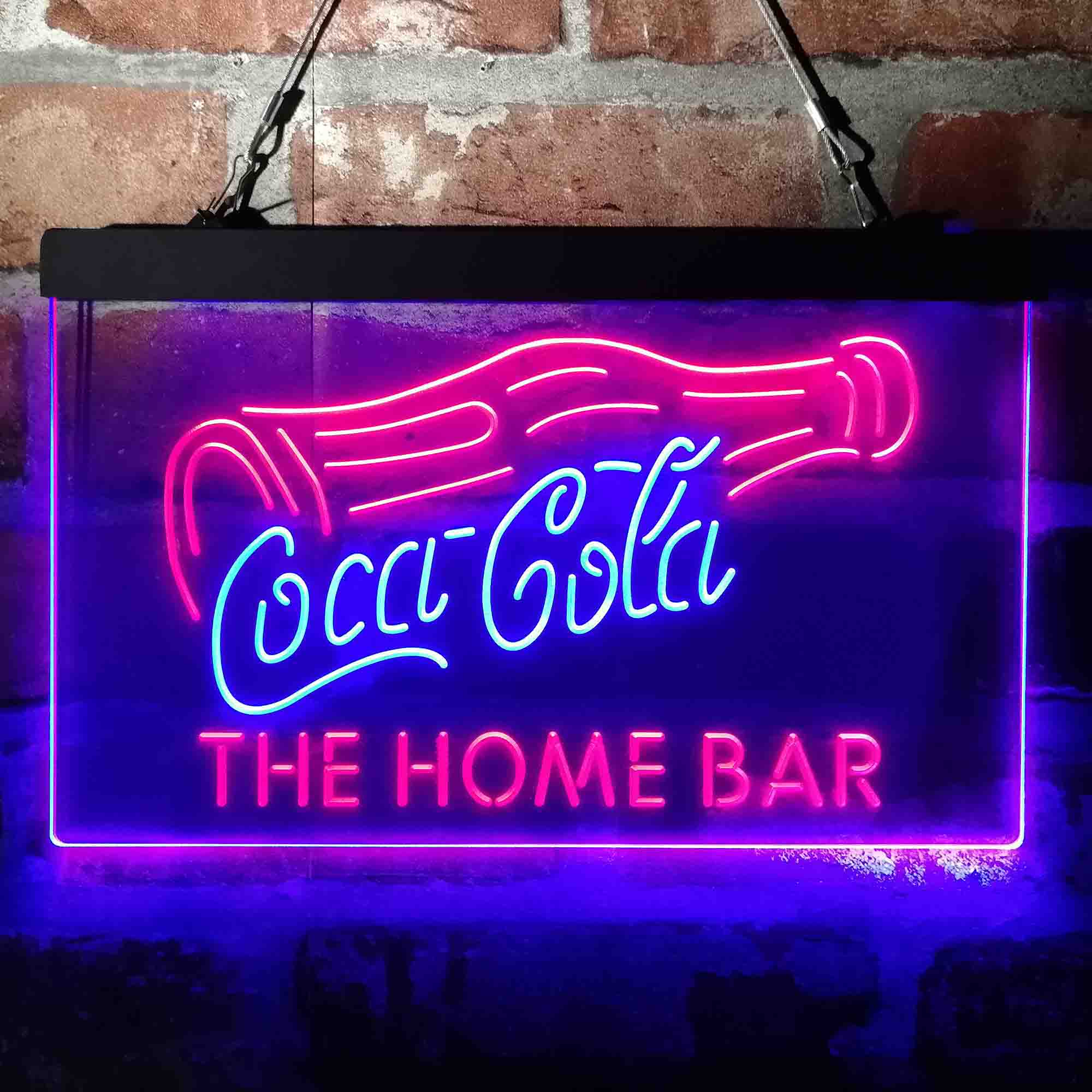 Personalized Coca Cola Bar Neo LED Sign