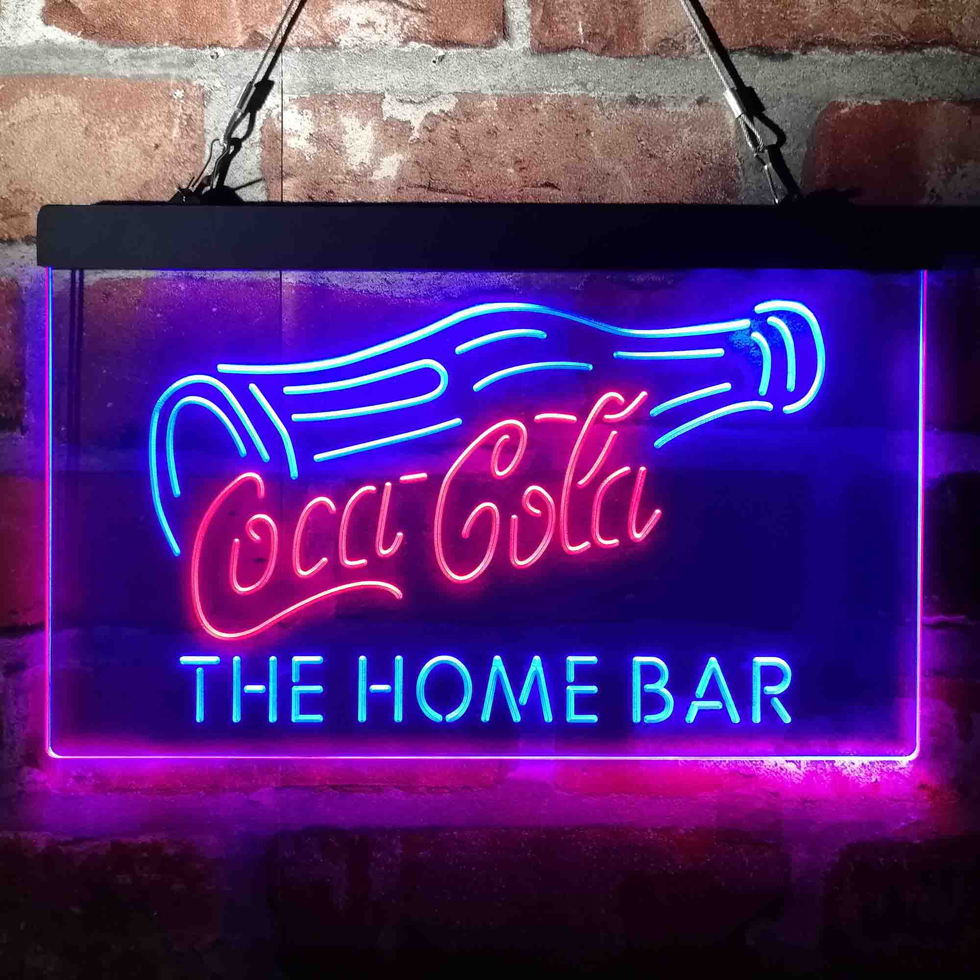 Coca Cola Bottle Drink Bar Custom Personalized Neon-Like LED Sign