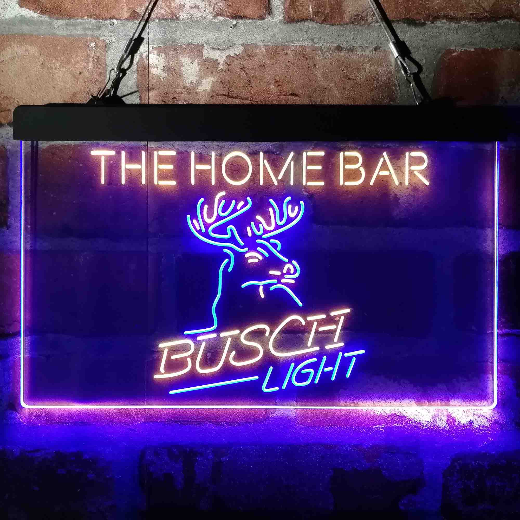 Busch Light Beer Deer Bar Custom Personalized Neon-like LED Sign PRO LED  SIGN
