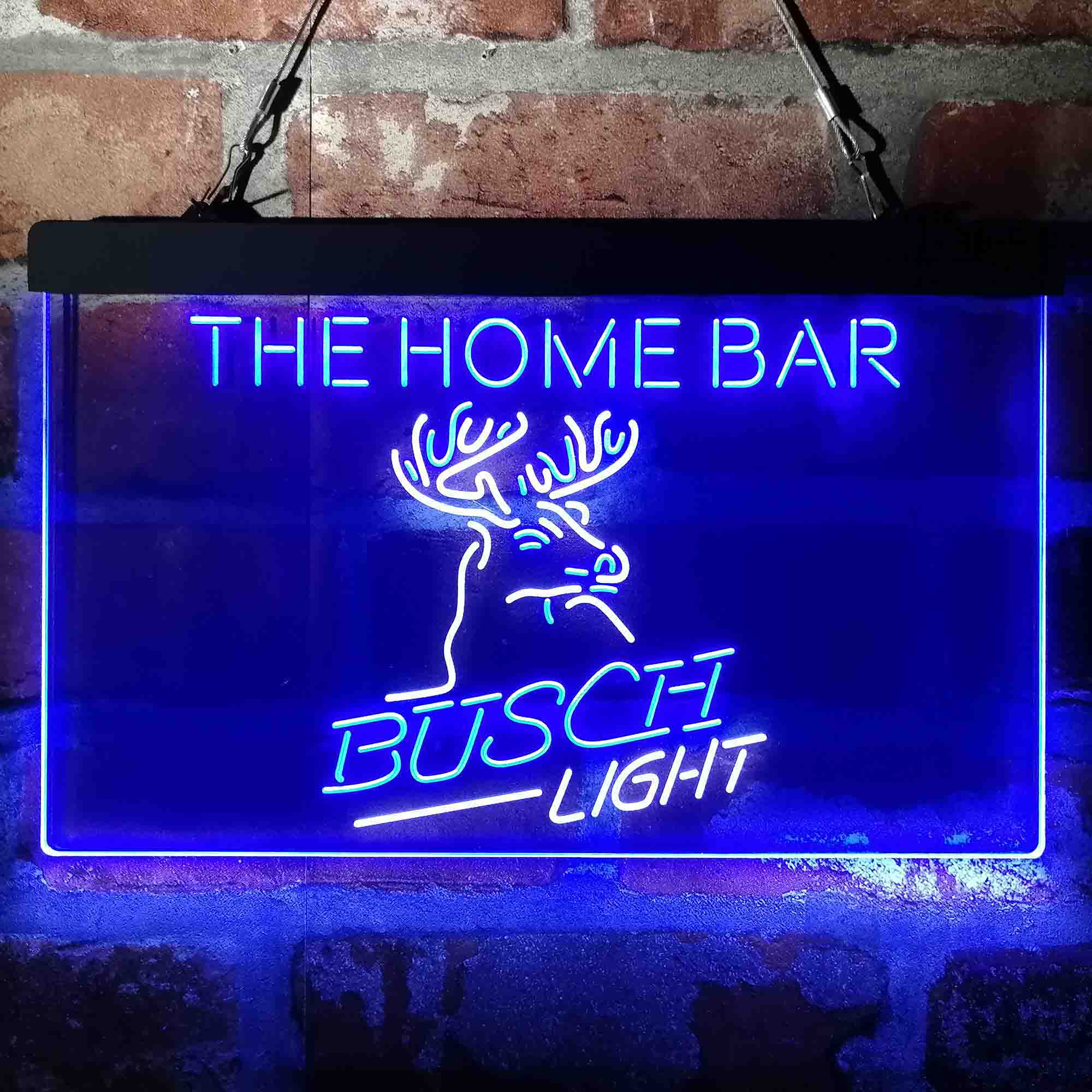 Personalized Busch Light Beer Deer Bar Neon-Like LED Sign